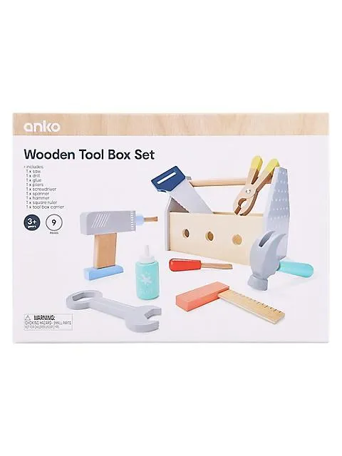 Wooden Tool Box Playset