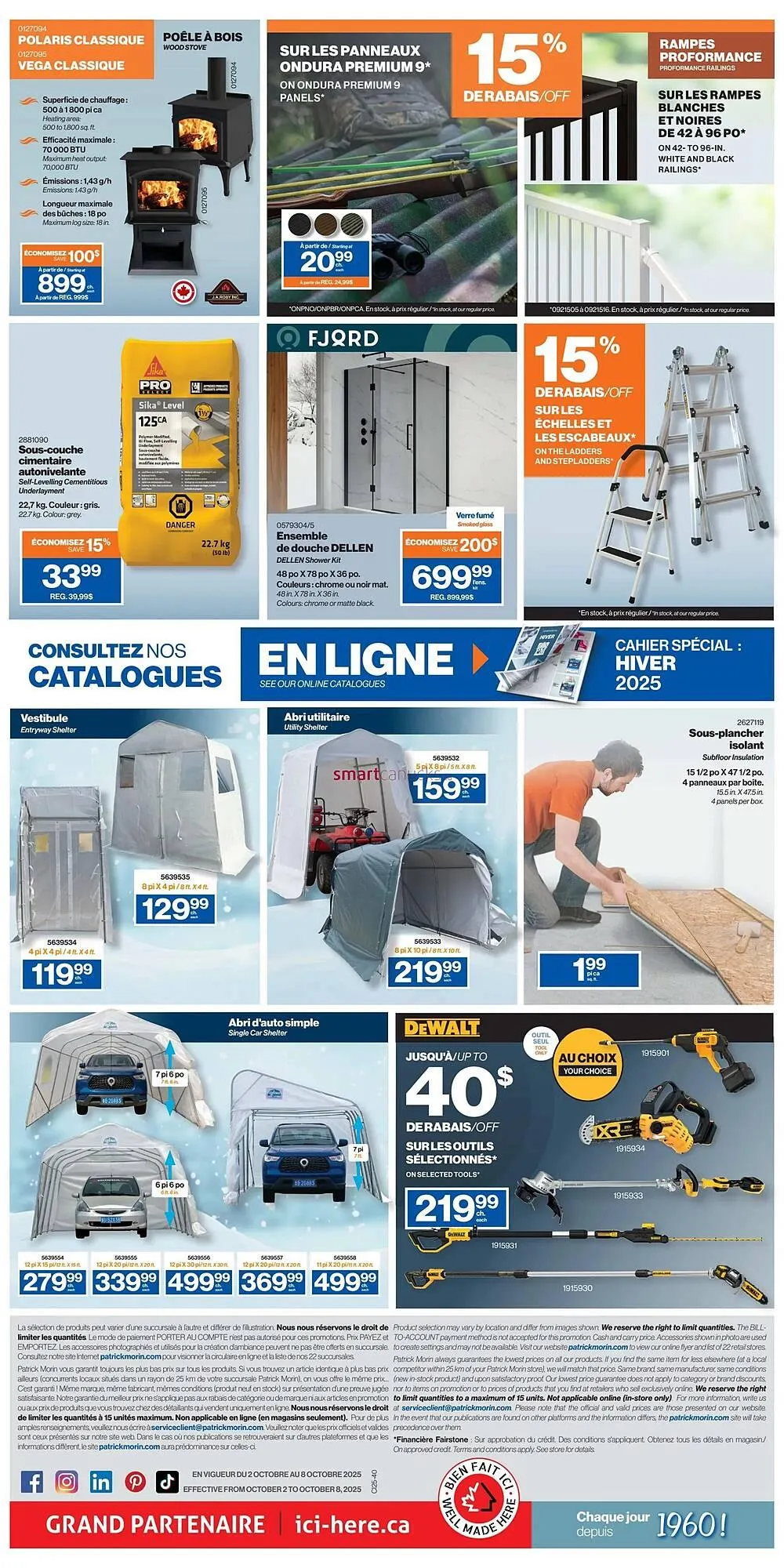 Patrick Morin flyer from October 2 to October 15 2025 - flyer page 2