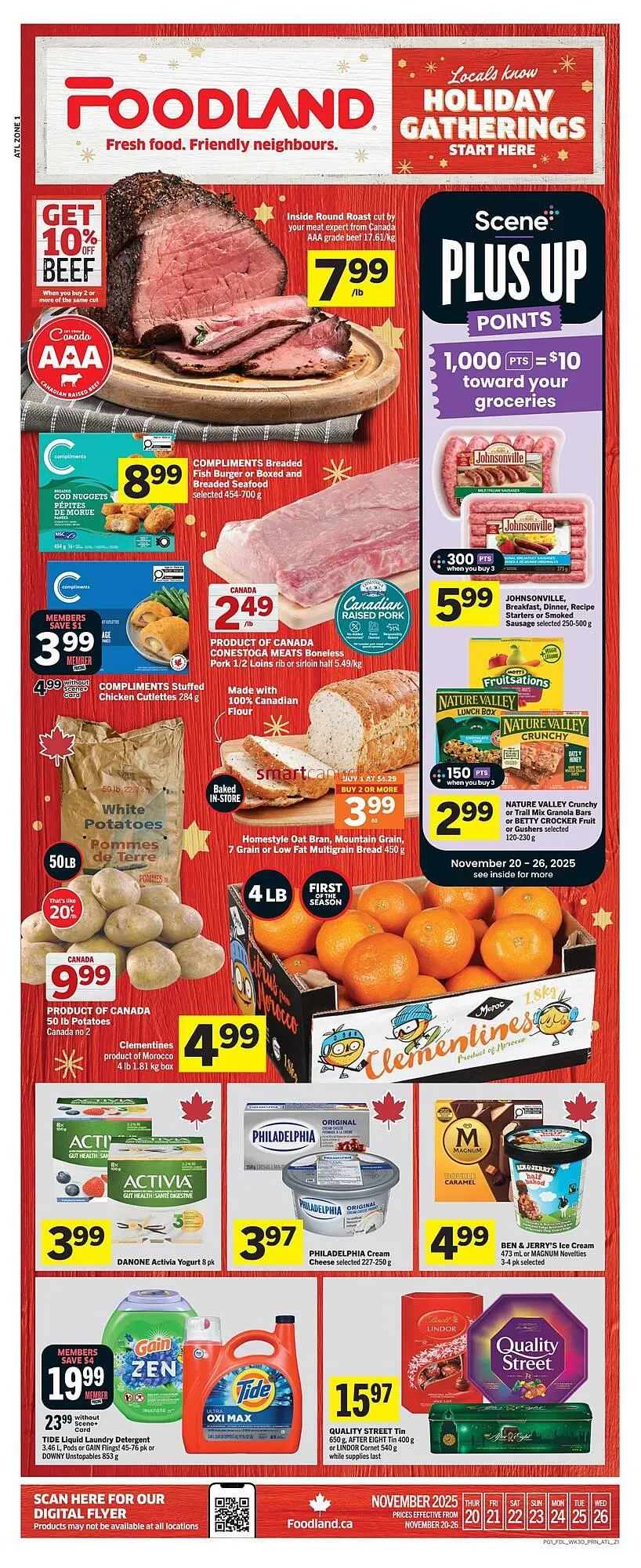 Foodland flyer from November 20 to November 26 2025 - flyer page 1