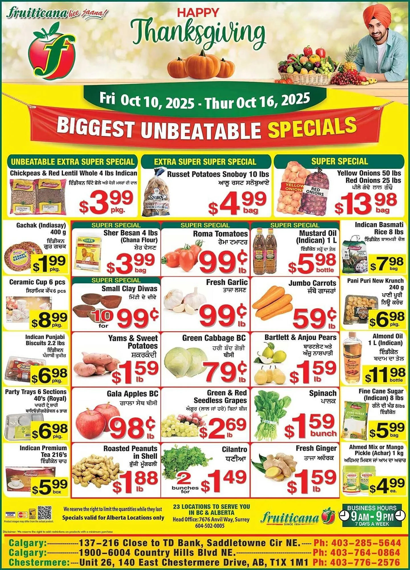 Fruiticana flyer from October 10 to October 20 2025 - flyer page 1
