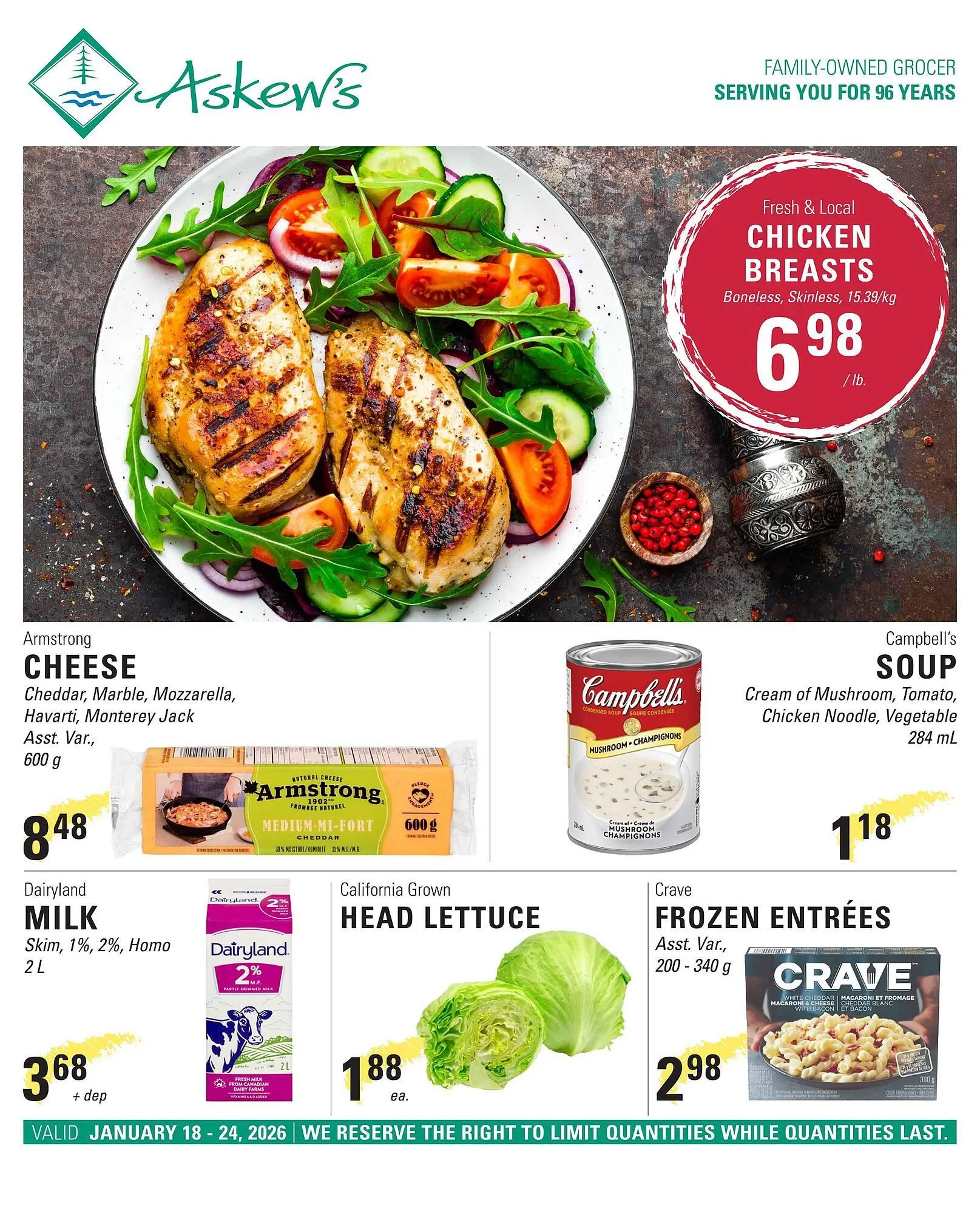 Askews Foods flyer from January 18 to January 24 2026 - flyer page 1