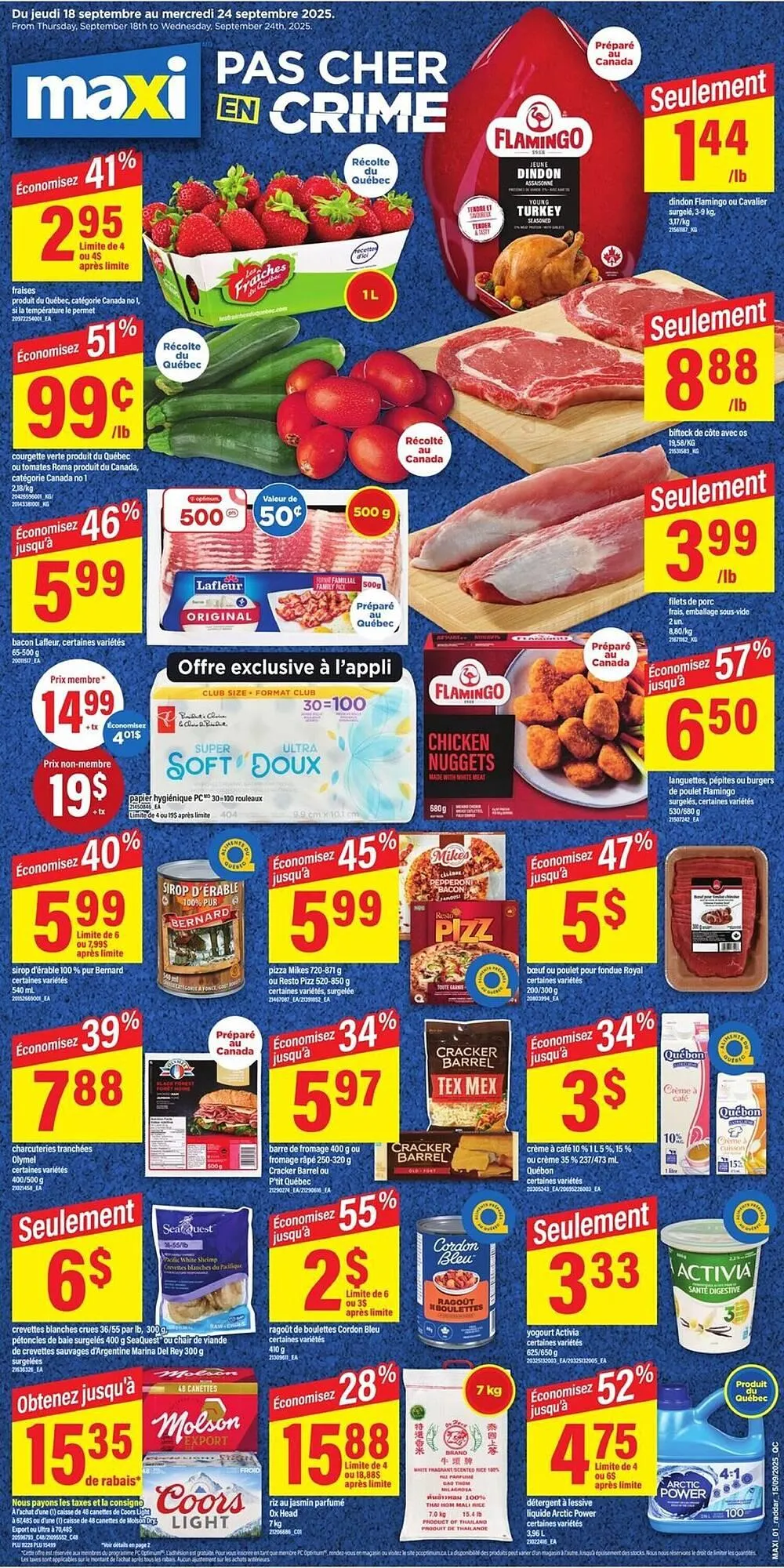 Maxi flyer from September 17 to September 24 2025 - flyer page 1