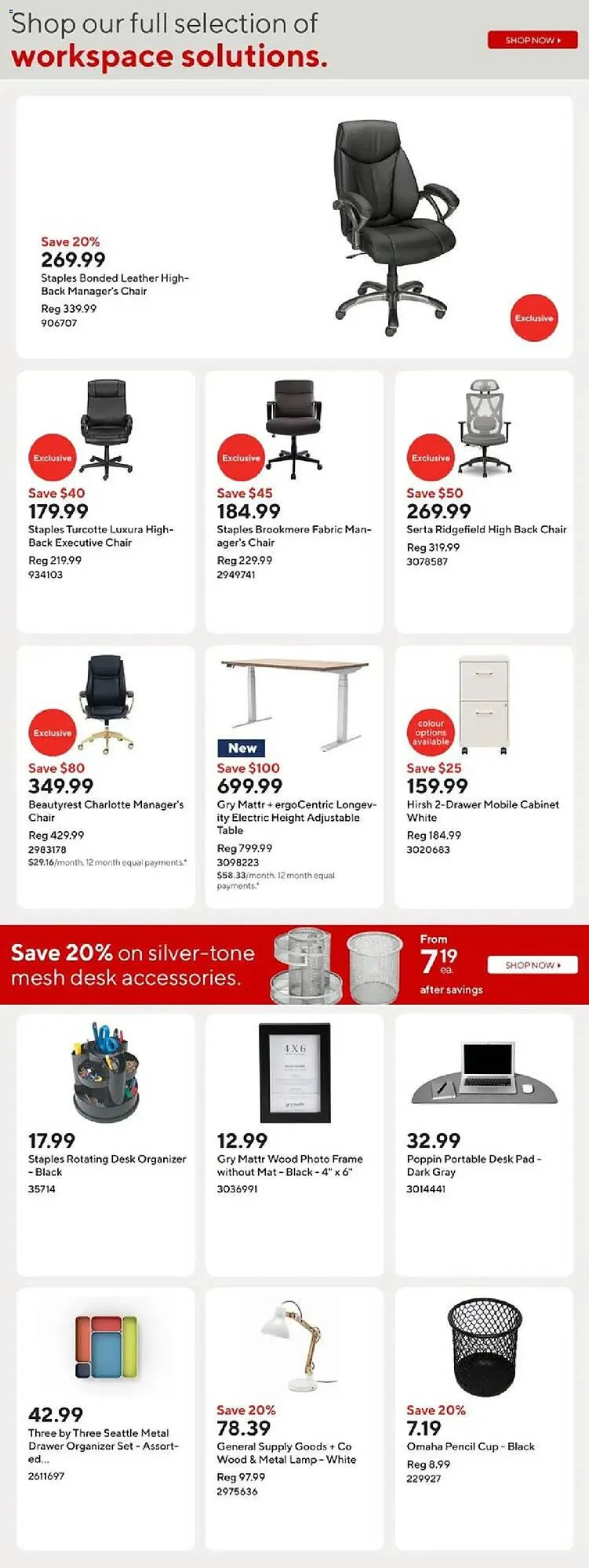 Staples flyer from April 2 to May 8 2025 - flyer page 14