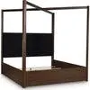 Dilenno Canopy Bed - Dark Brown