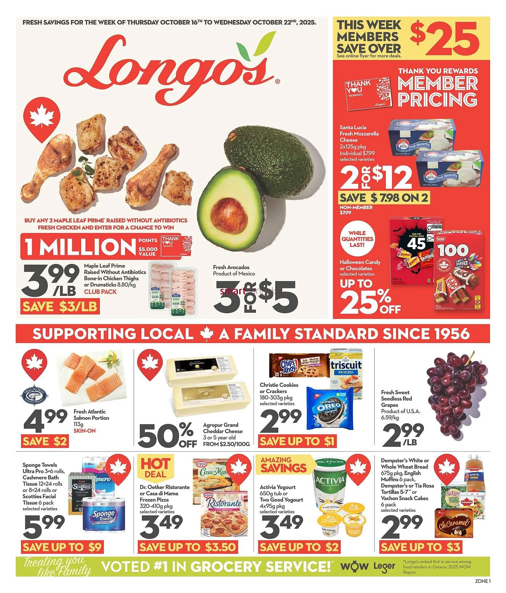 Longo's flyer from October 16 to October 22 2025 - flyer page 1