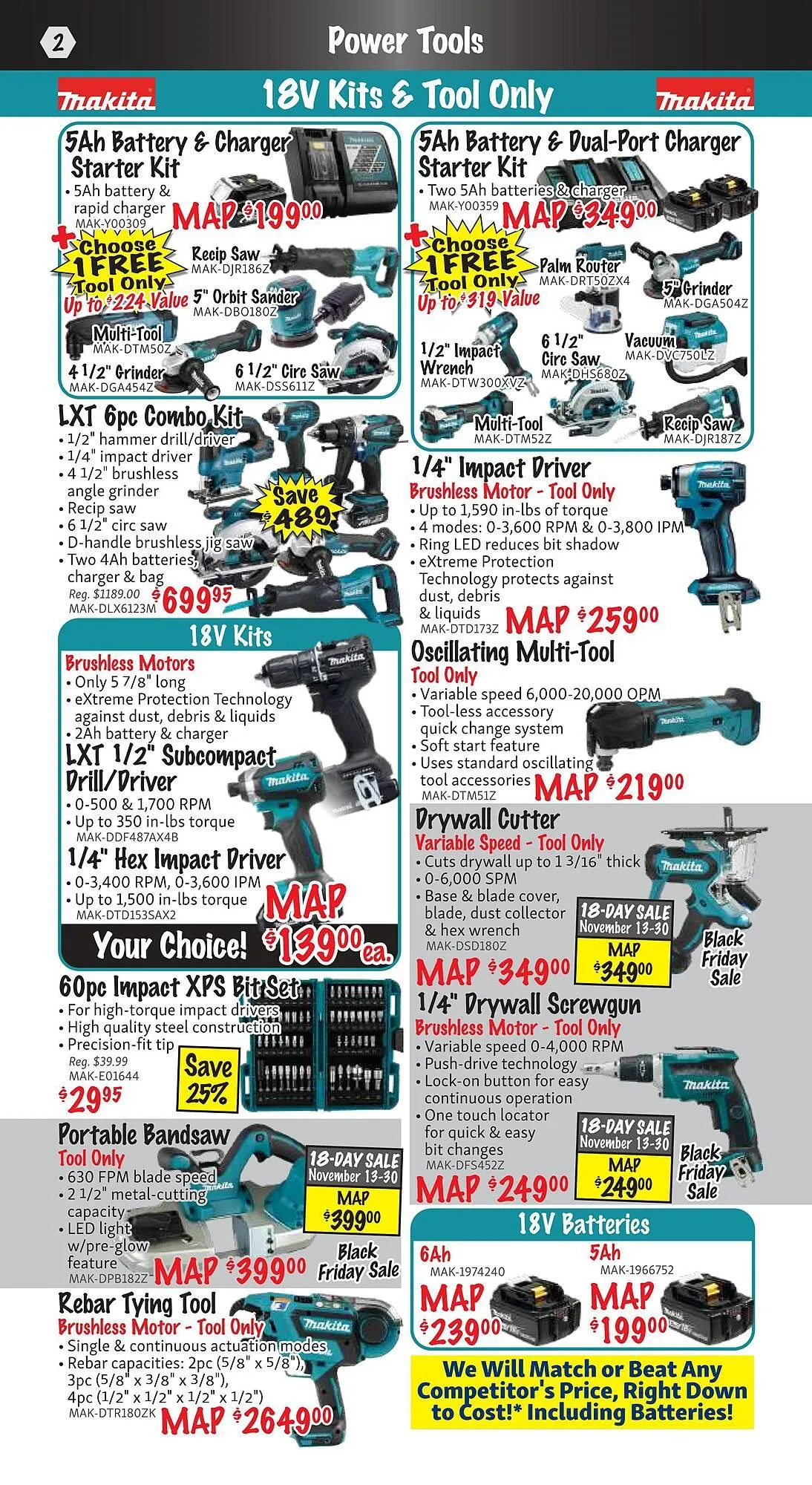 KMS Tools flyer from November 1 to November 30 2025 - flyer page 2