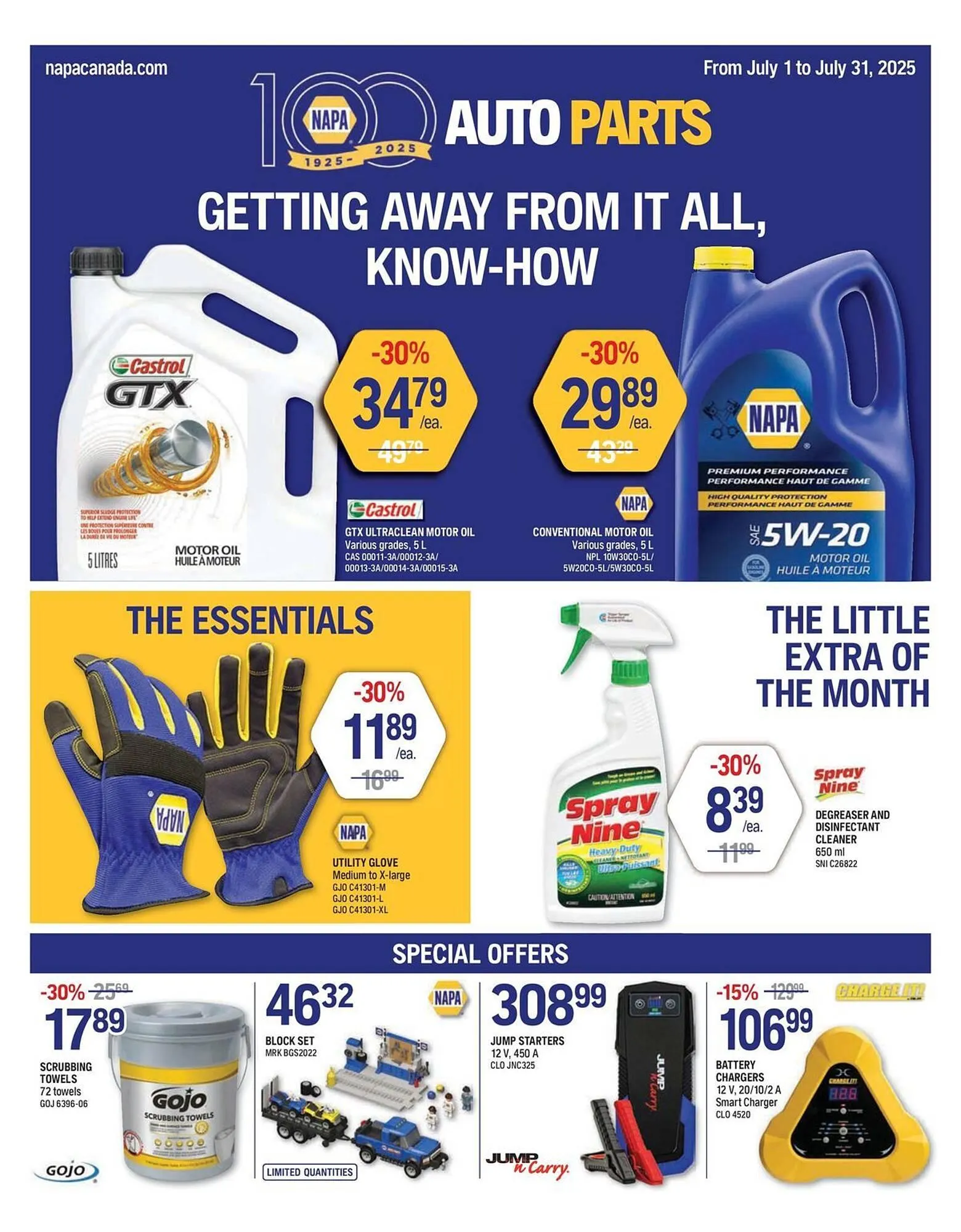 NAPA Auto Parts flyer - 1