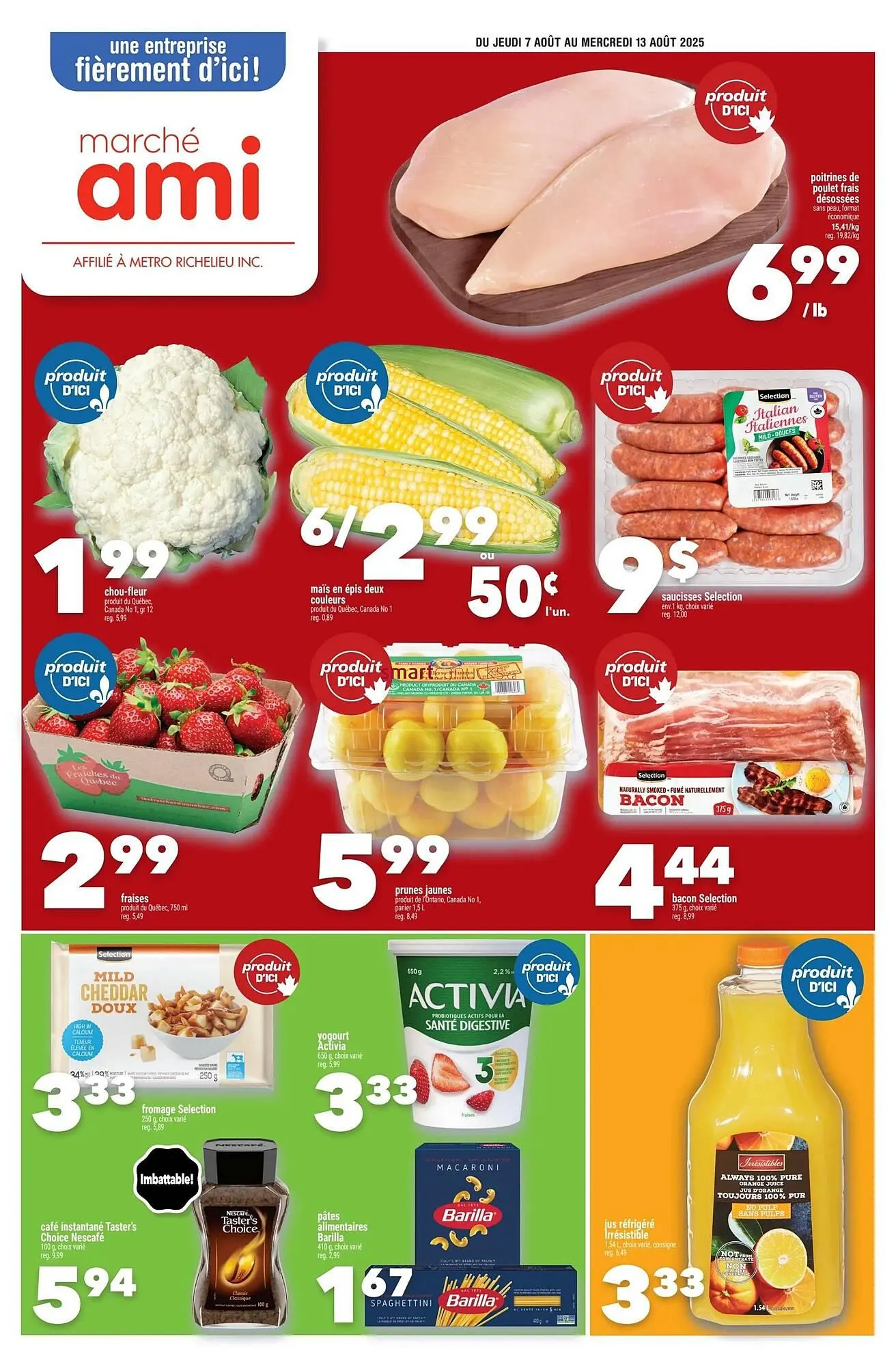 Marche Ami flyer from August 7 to August 13 2025 - flyer page 1