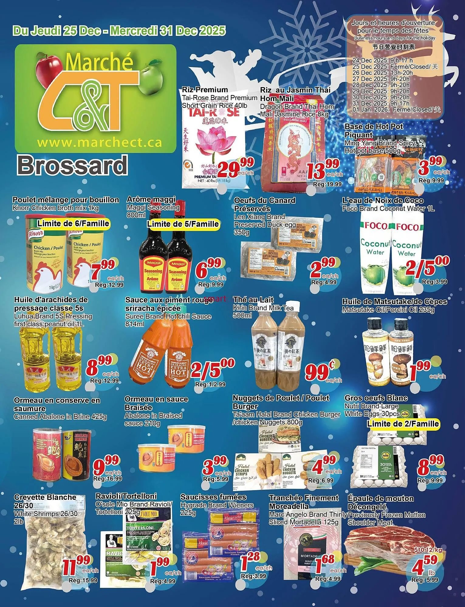 Marche C&T flyer from December 25 to December 31 2025 - flyer page 1