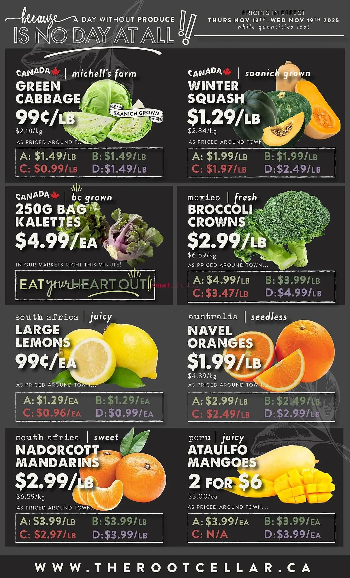 The Root Cellar flyer from November 13 to December 10 2025 - flyer page 2