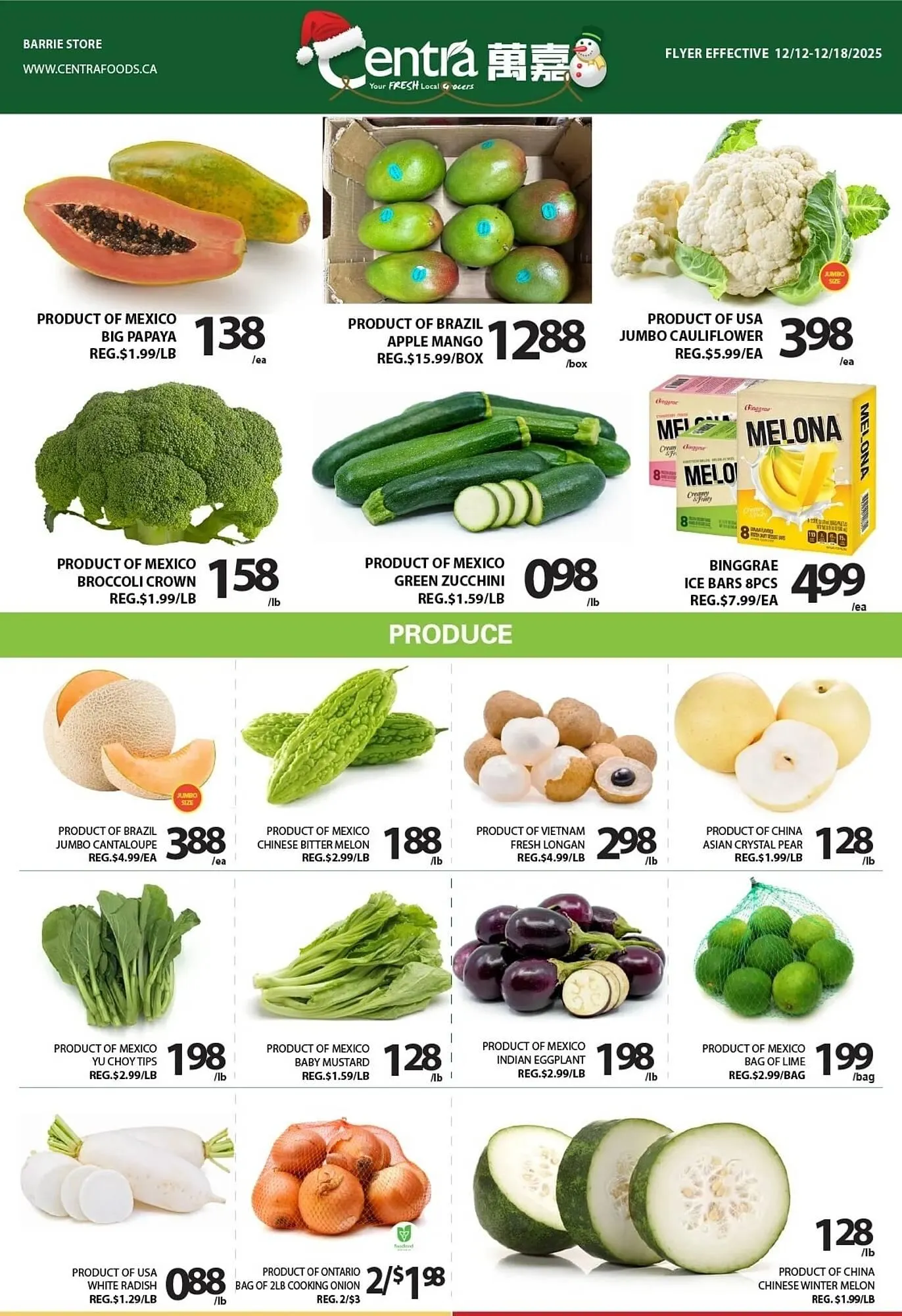 Centra Food Market flyer from December 12 to December 18 2025 - flyer page 1