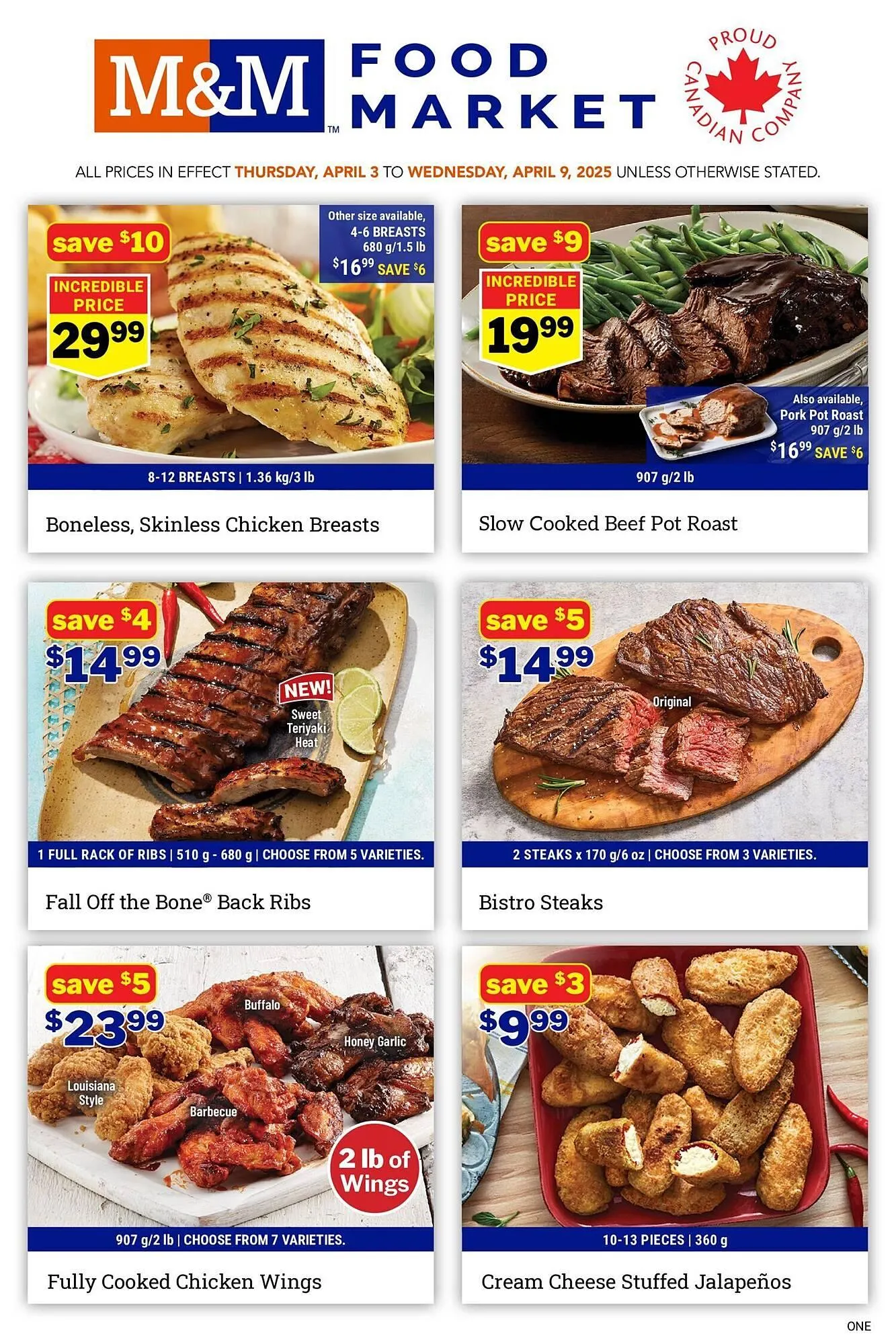 M & M Food Market flyer from April 3 to April 17 2025 - flyer page 1