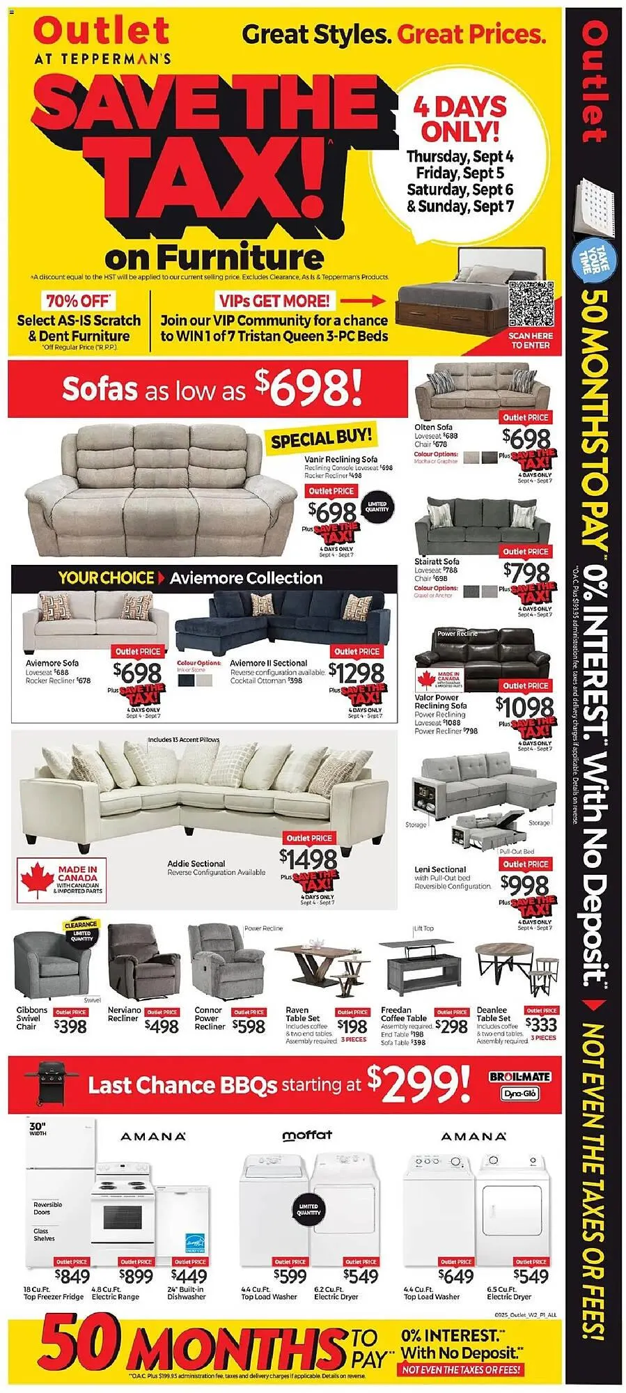 Tepperman's flyer from September 4 to September 11 2025 - flyer page 1