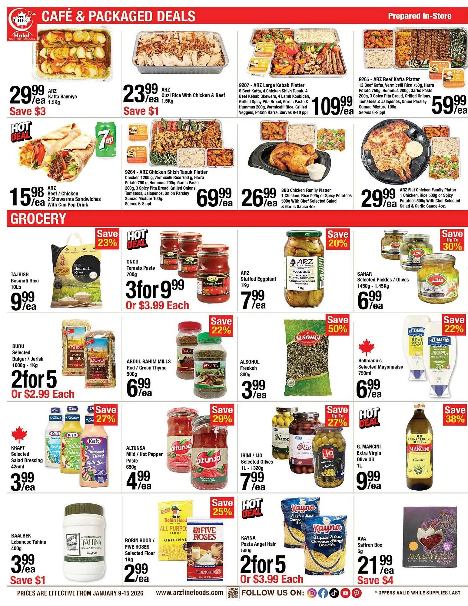 Arz Fine Foods flyer from January 9 to January 15 2026 - flyer page 2