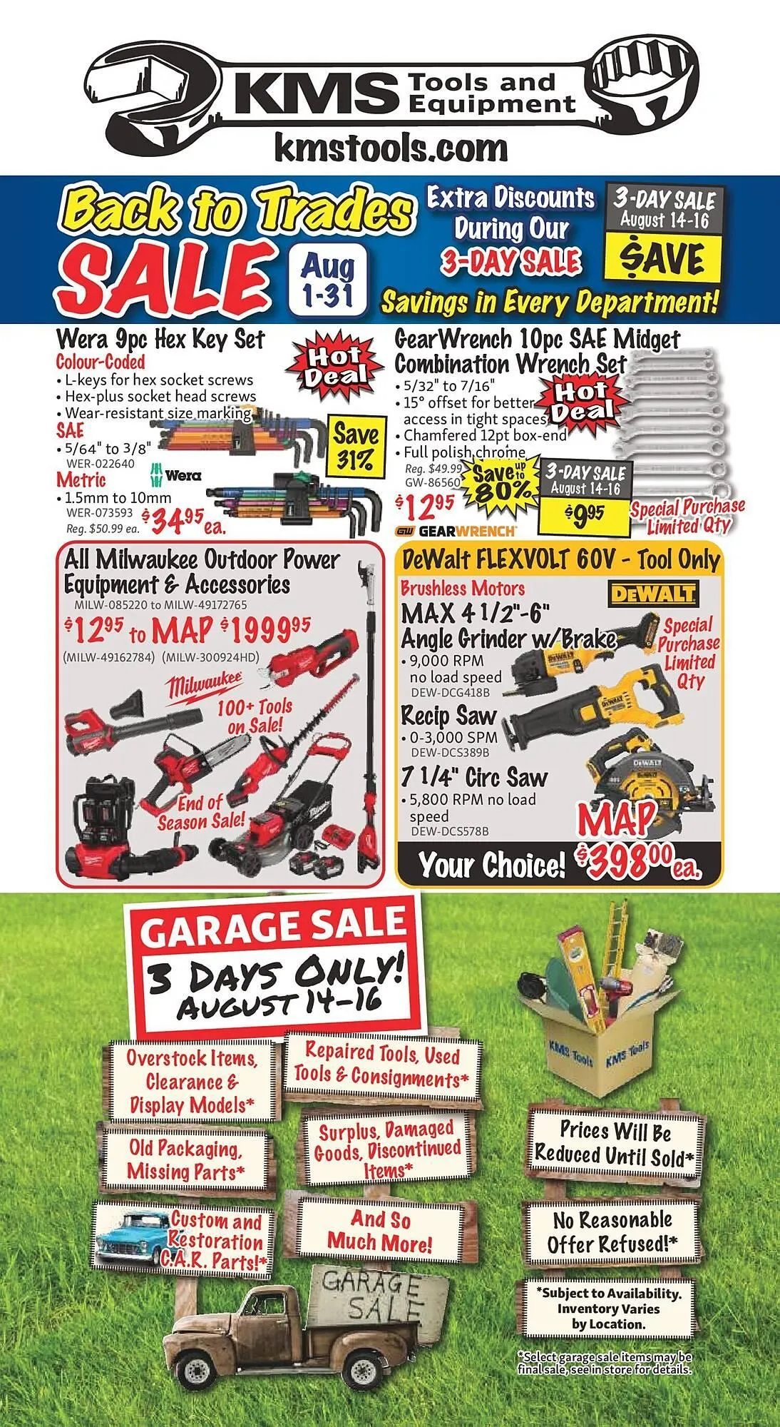 KMS Tools flyer from August 1 to August 8 2025 - flyer page 48