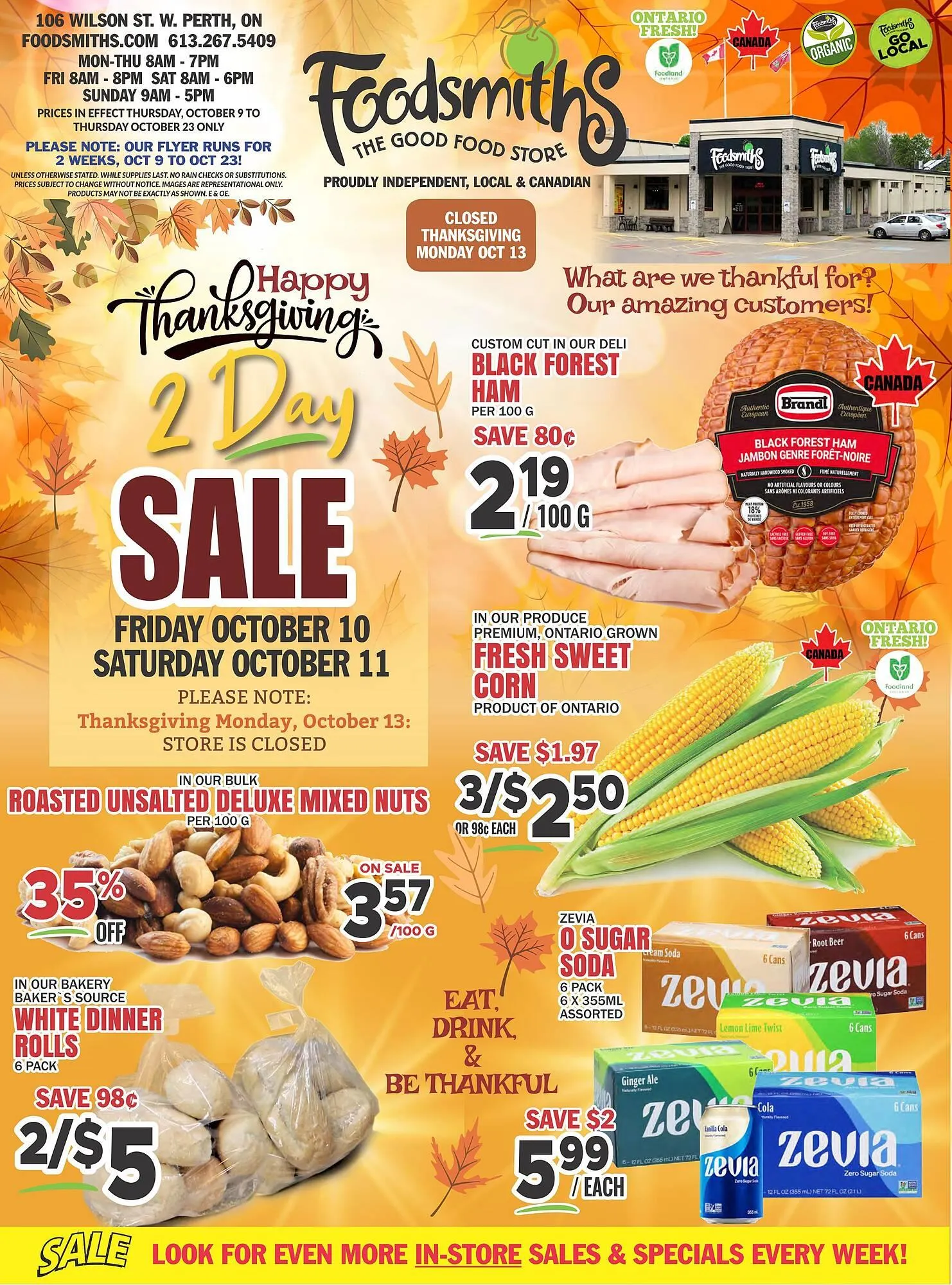 Foodsmiths flyer from October 9 to October 23 2025 - flyer page 1
