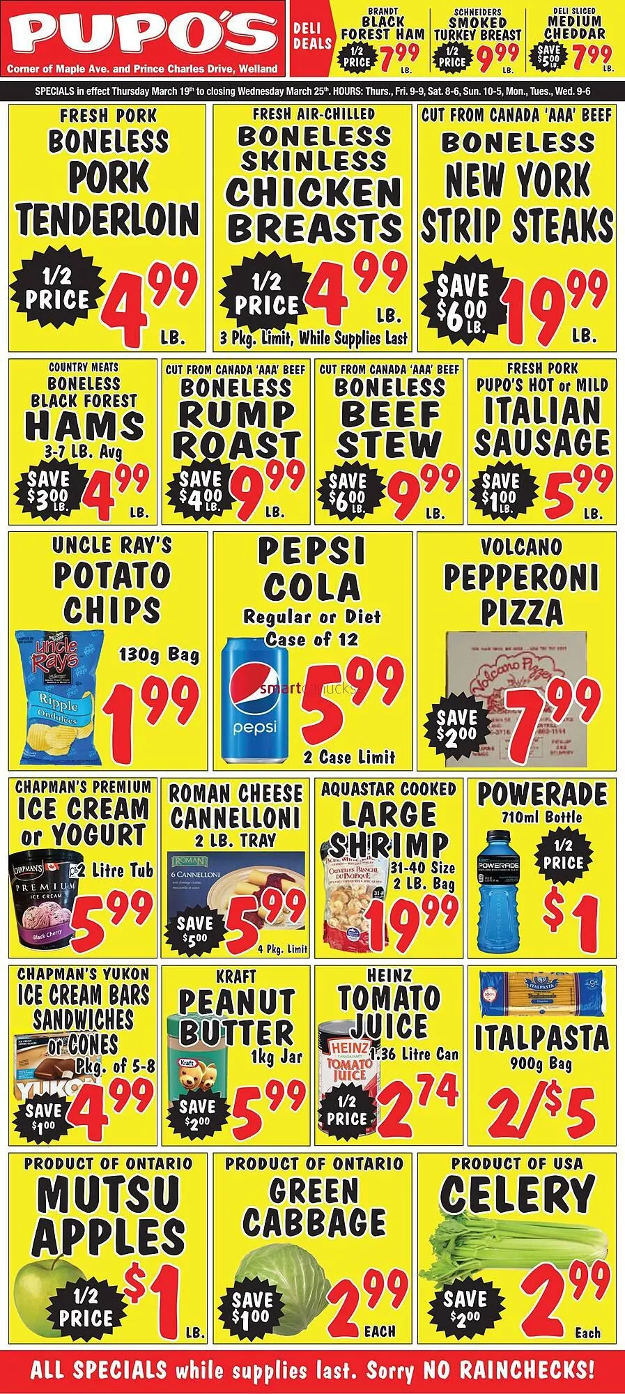 Pupo's Food Market flyer from March 19 to March 25 2026 - flyer page 1