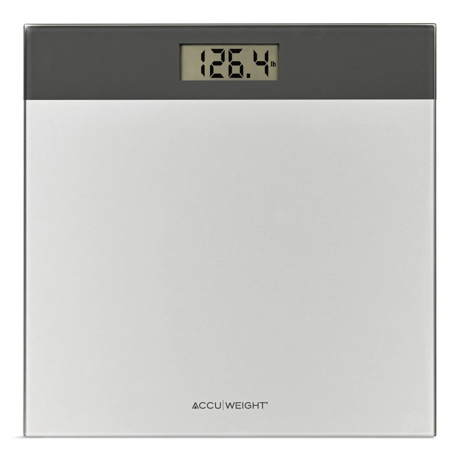Accuweight Digital Bathroom Scale, Silver/Grey, 400-lb
