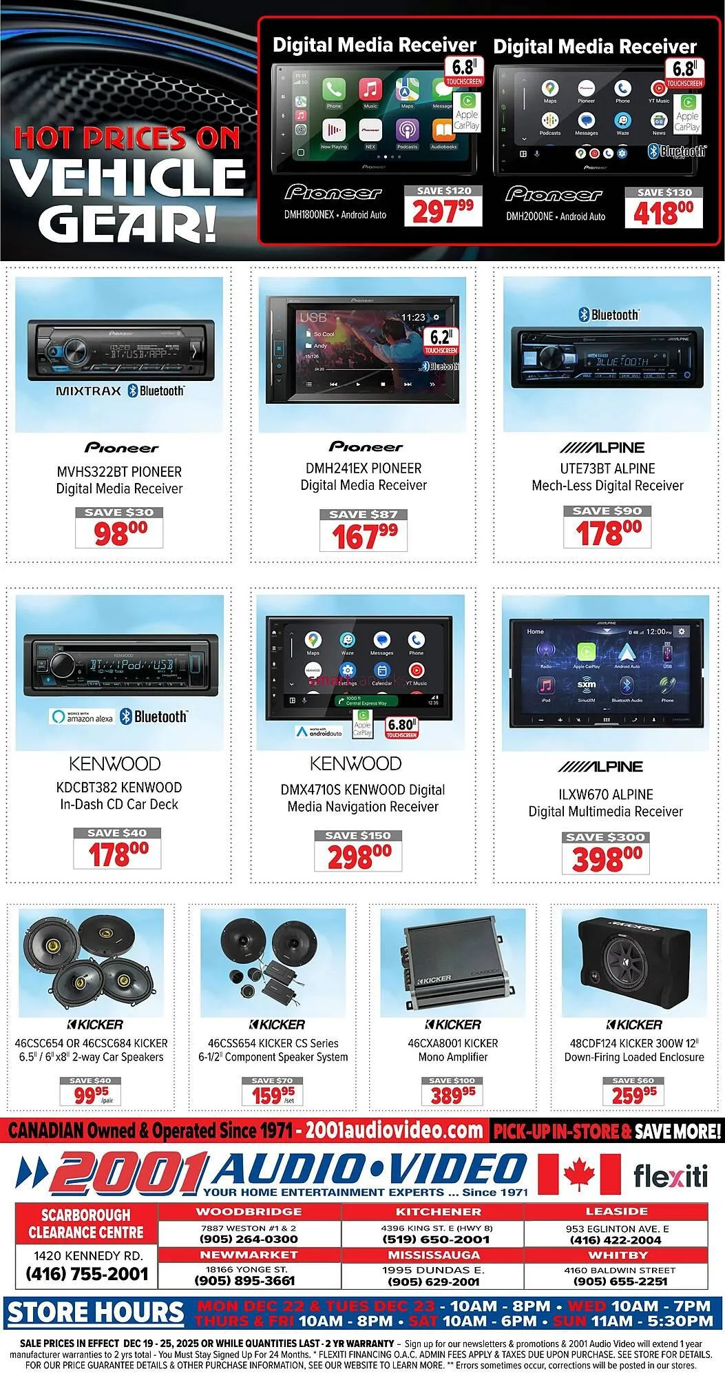 2001 Audio Video flyer from December 19 to December 25 2025 - flyer page 23