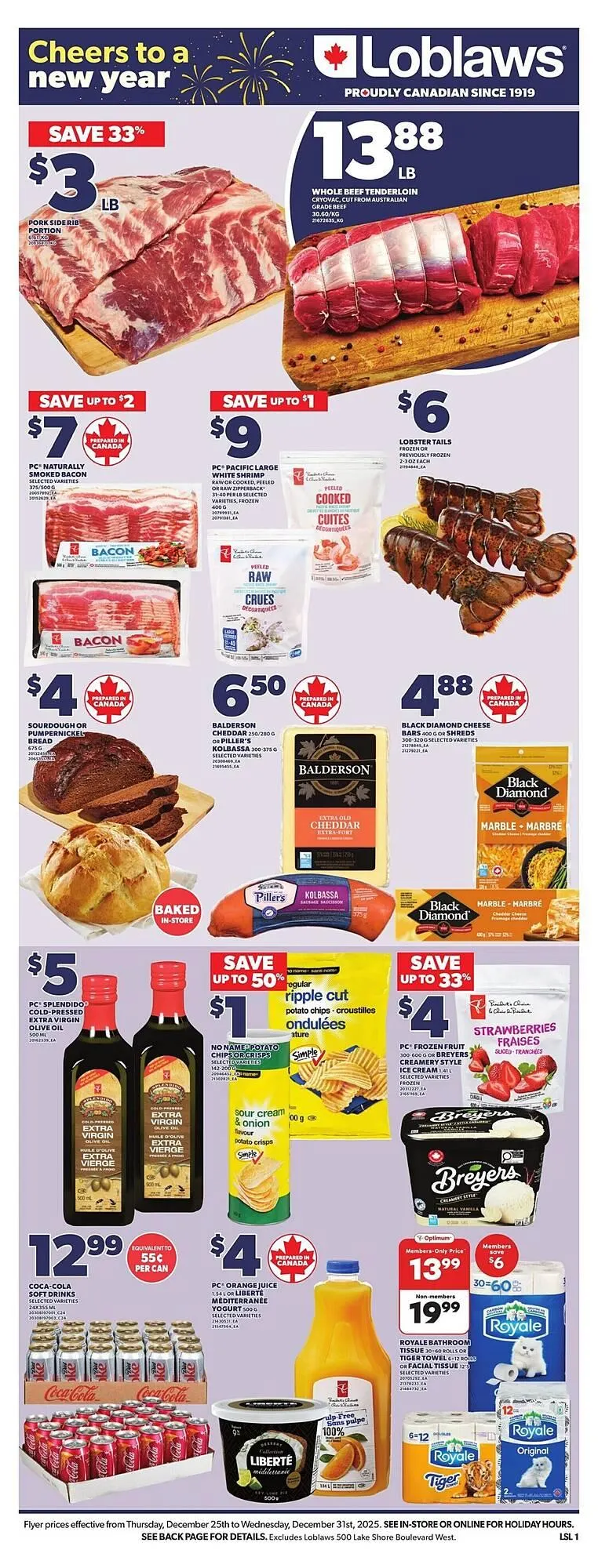 Loblaws flyer from December 26 to January 2 2026 - flyer page 1