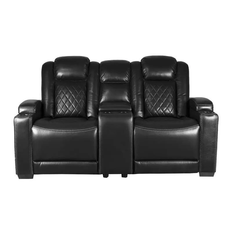 Causeuse modulaire électrique inclinable avec console et porte-gobelets - 3 mcx