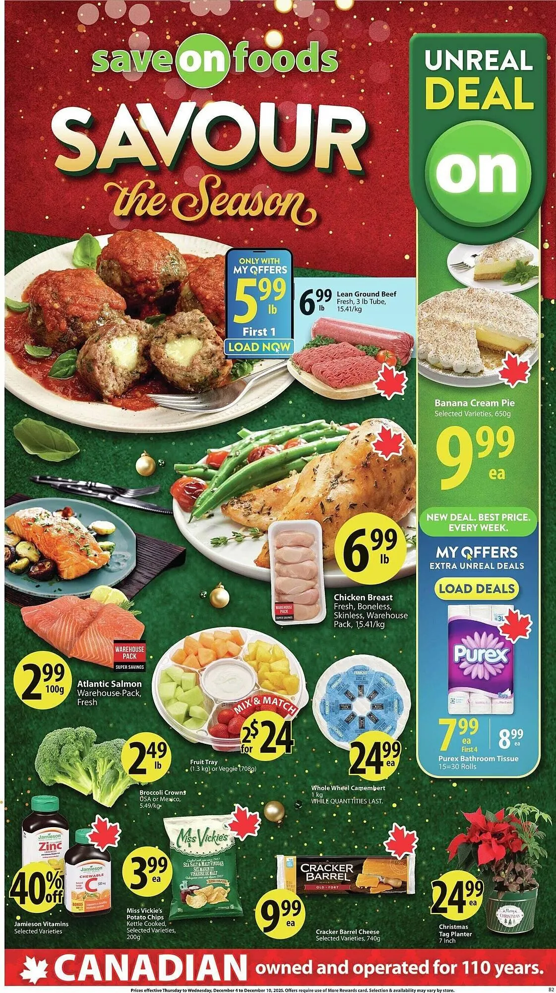 Save on Foods flyer from December 4 to December 11 2025 - flyer page 1