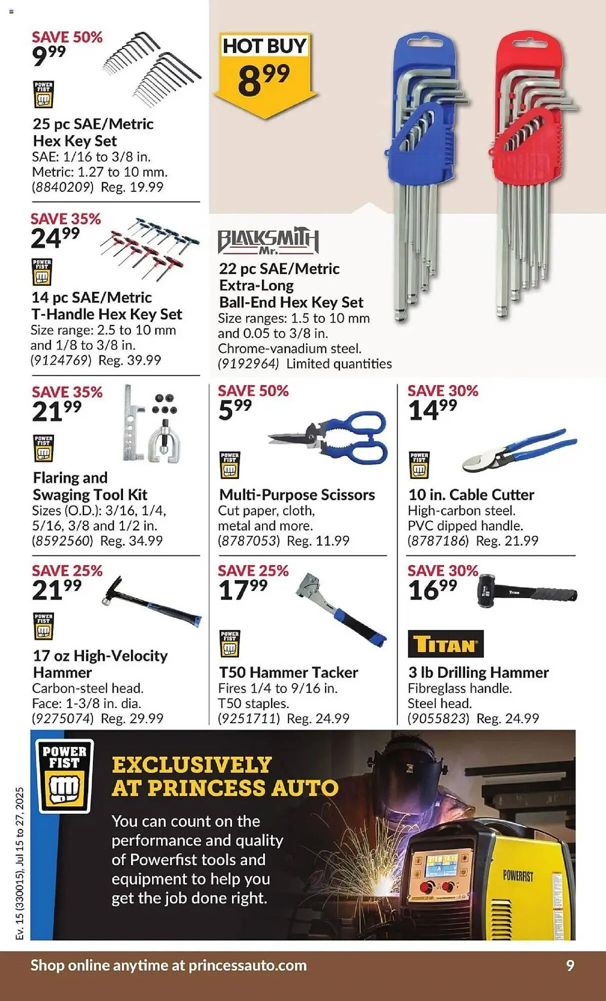 Princess Auto flyer from July 15 to July 27 2025 - flyer page 15