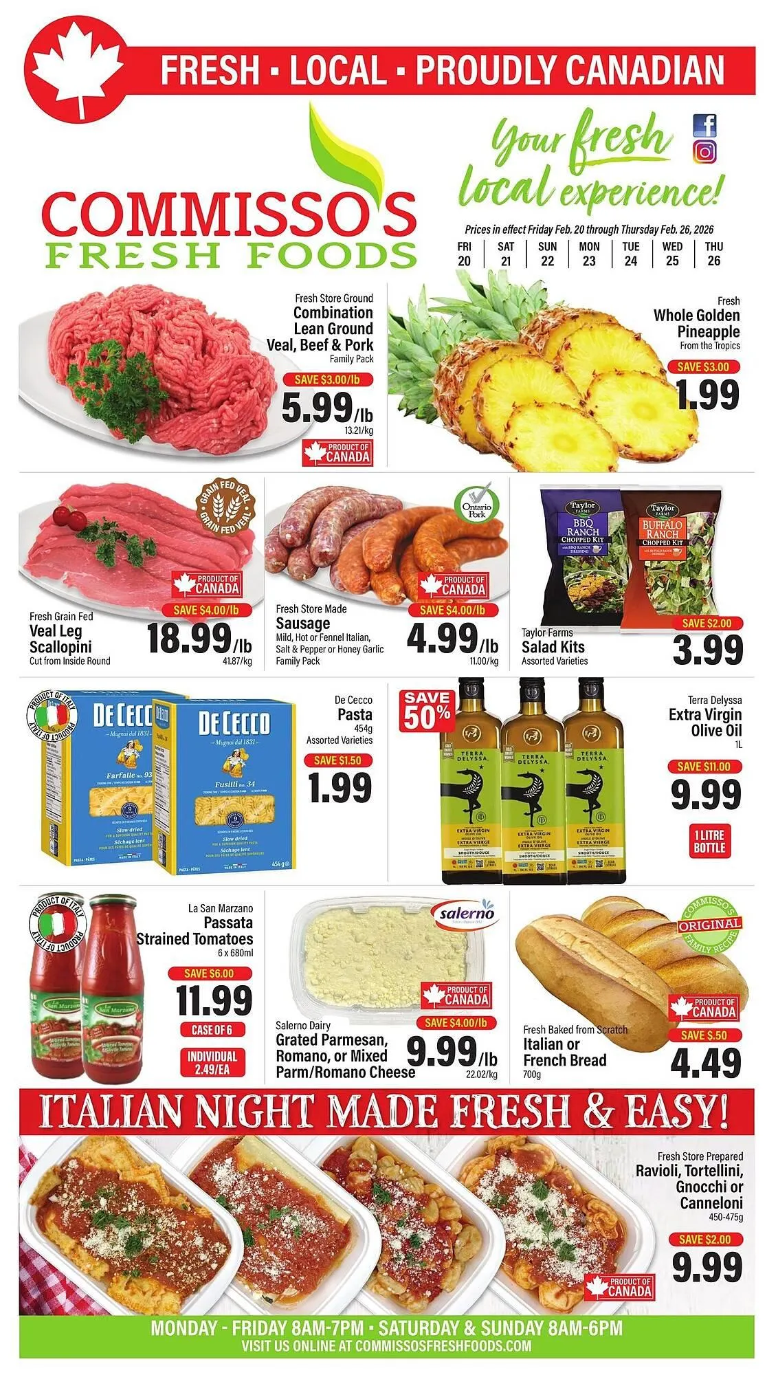 Commisso's Fresh Foods flyer from February 20 to February 26 2026 - flyer page 1