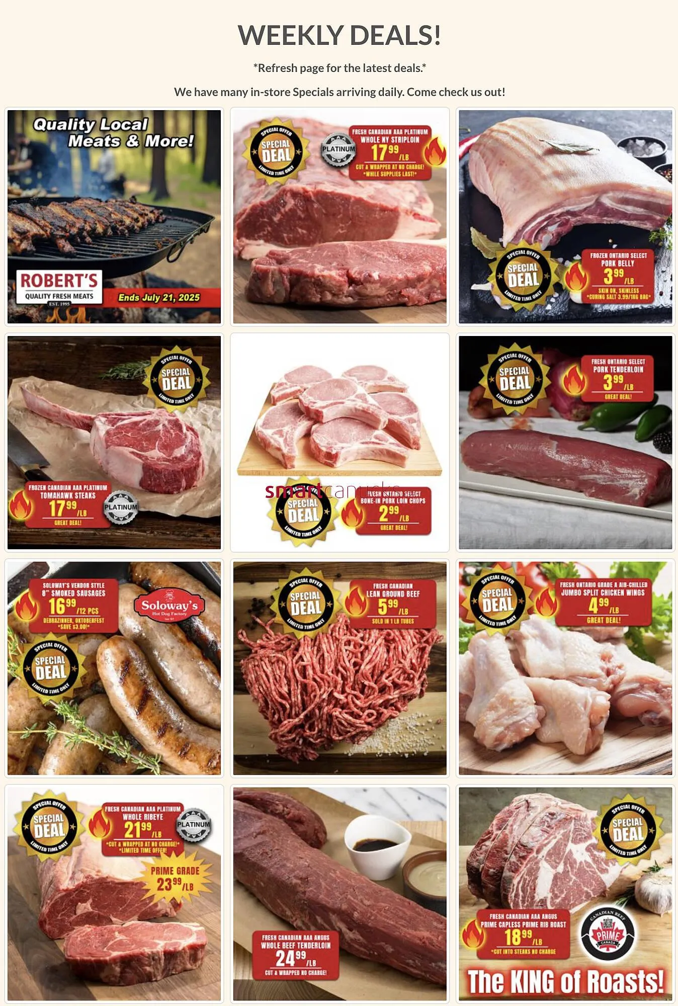 Roberts Fresh and Boxed Meats flyer - 1