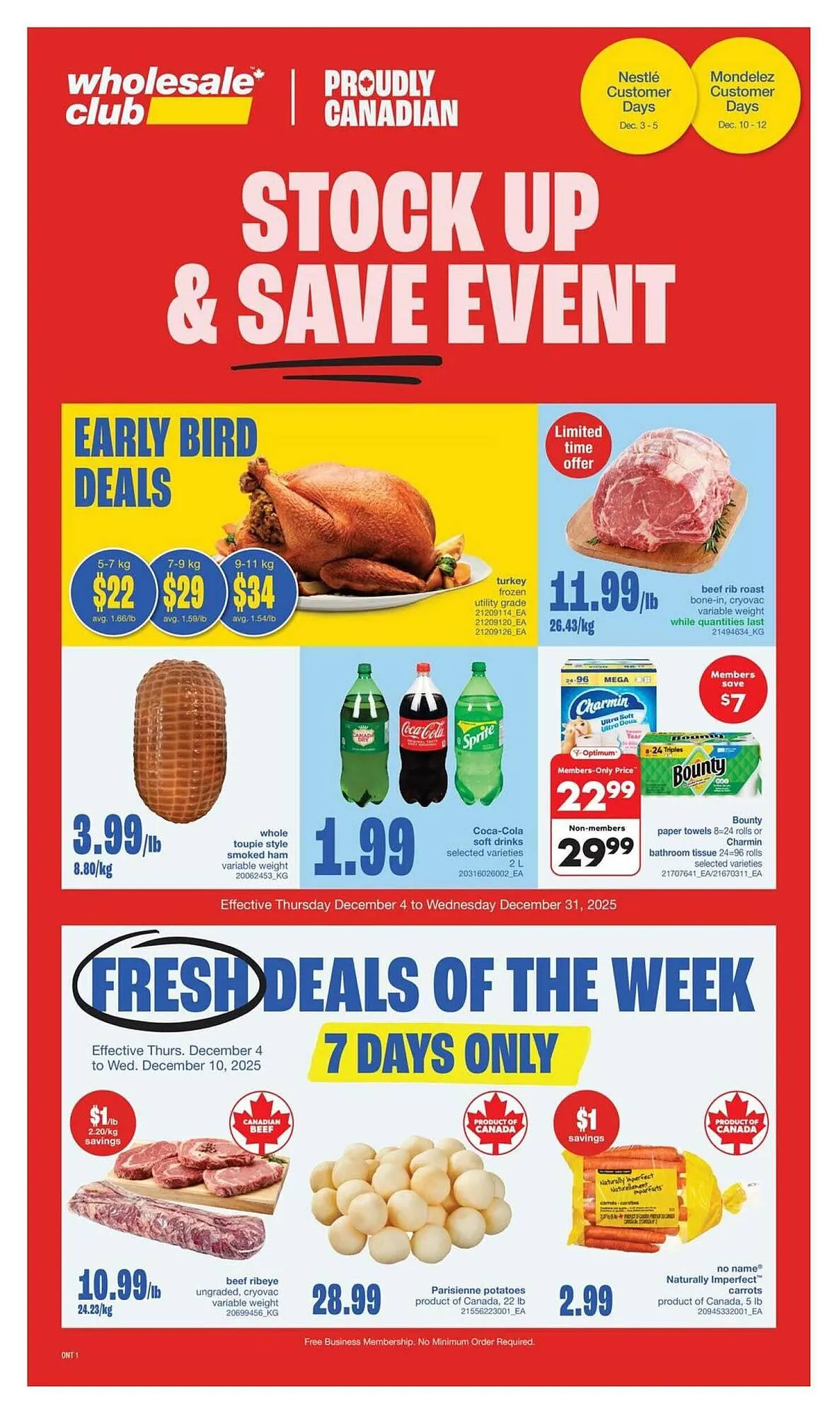 Wholesale Club flyer from December 4 to December 11 2025 - flyer page 1