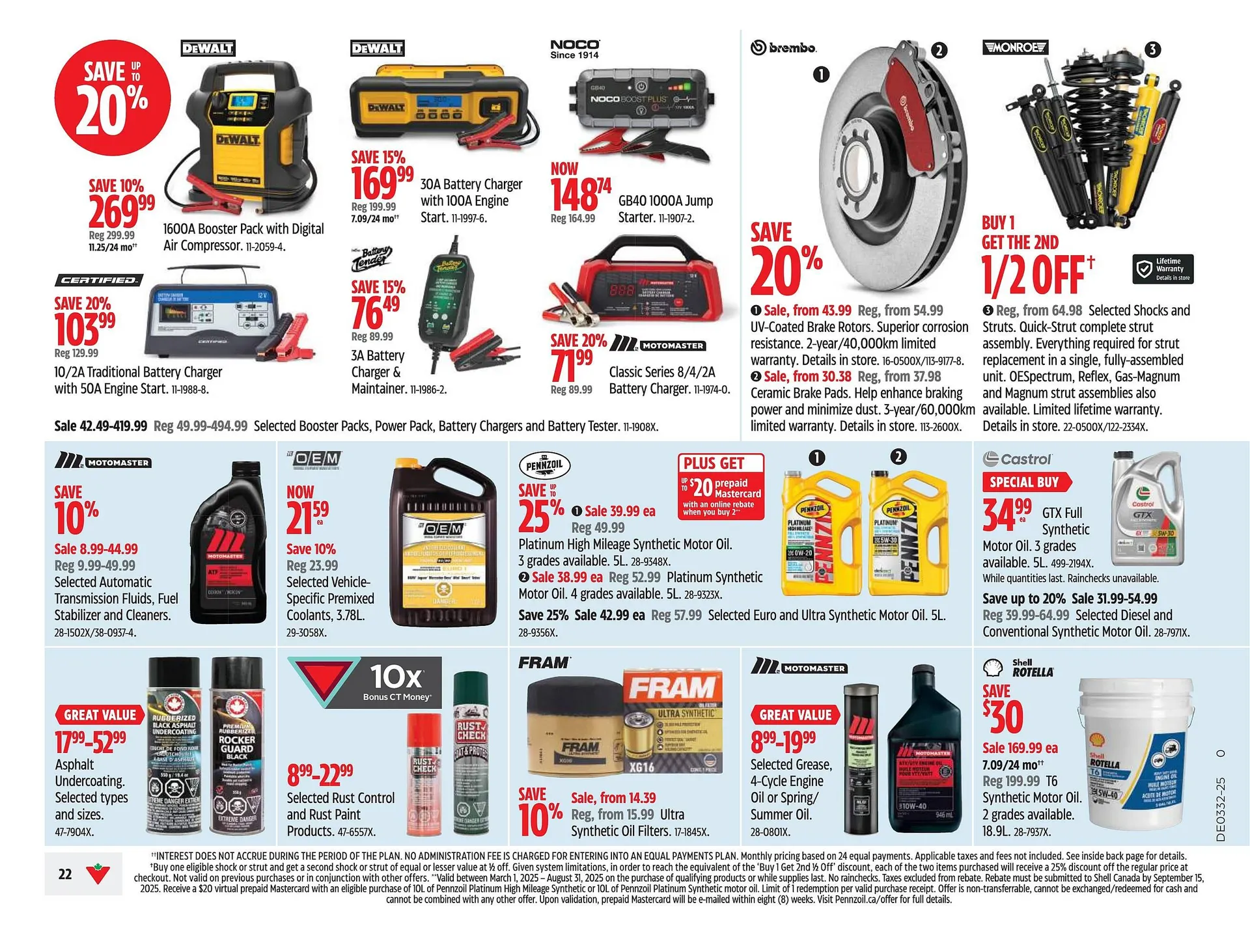 Canadian Tire flyer from July 31 to August 6 2025 - flyer page 22