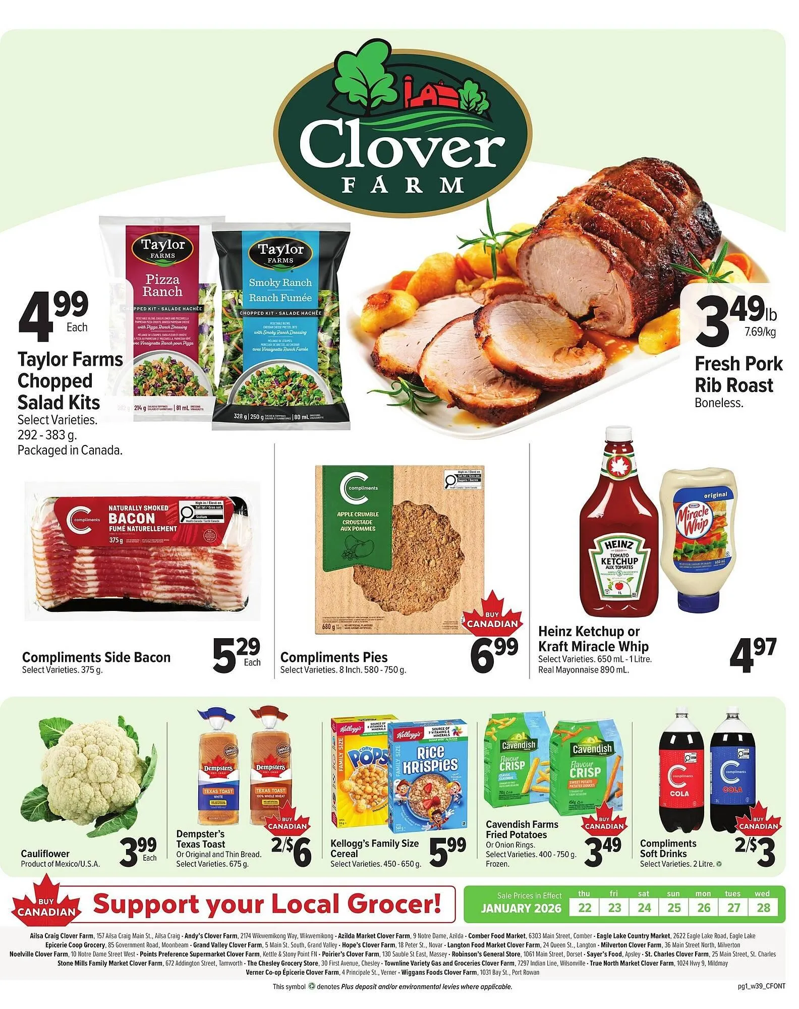 Clover Farm flyer - 1