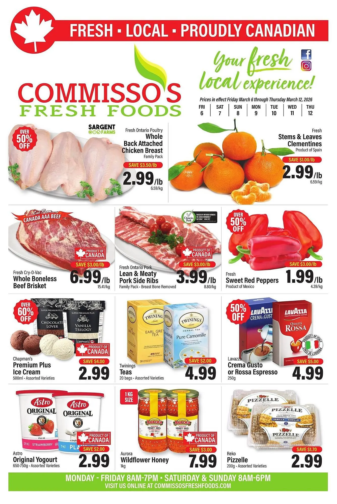 Commisso's Fresh Foods flyer from March 6 to March 12 2026 - flyer page 1