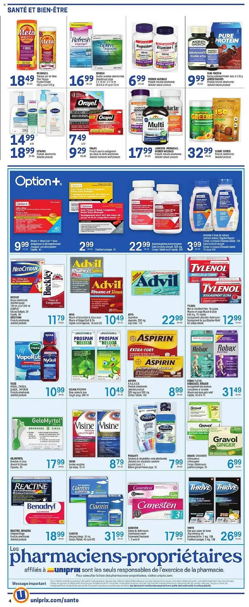 Uniprix flyer from October 23 to October 29 2025 - flyer page 4