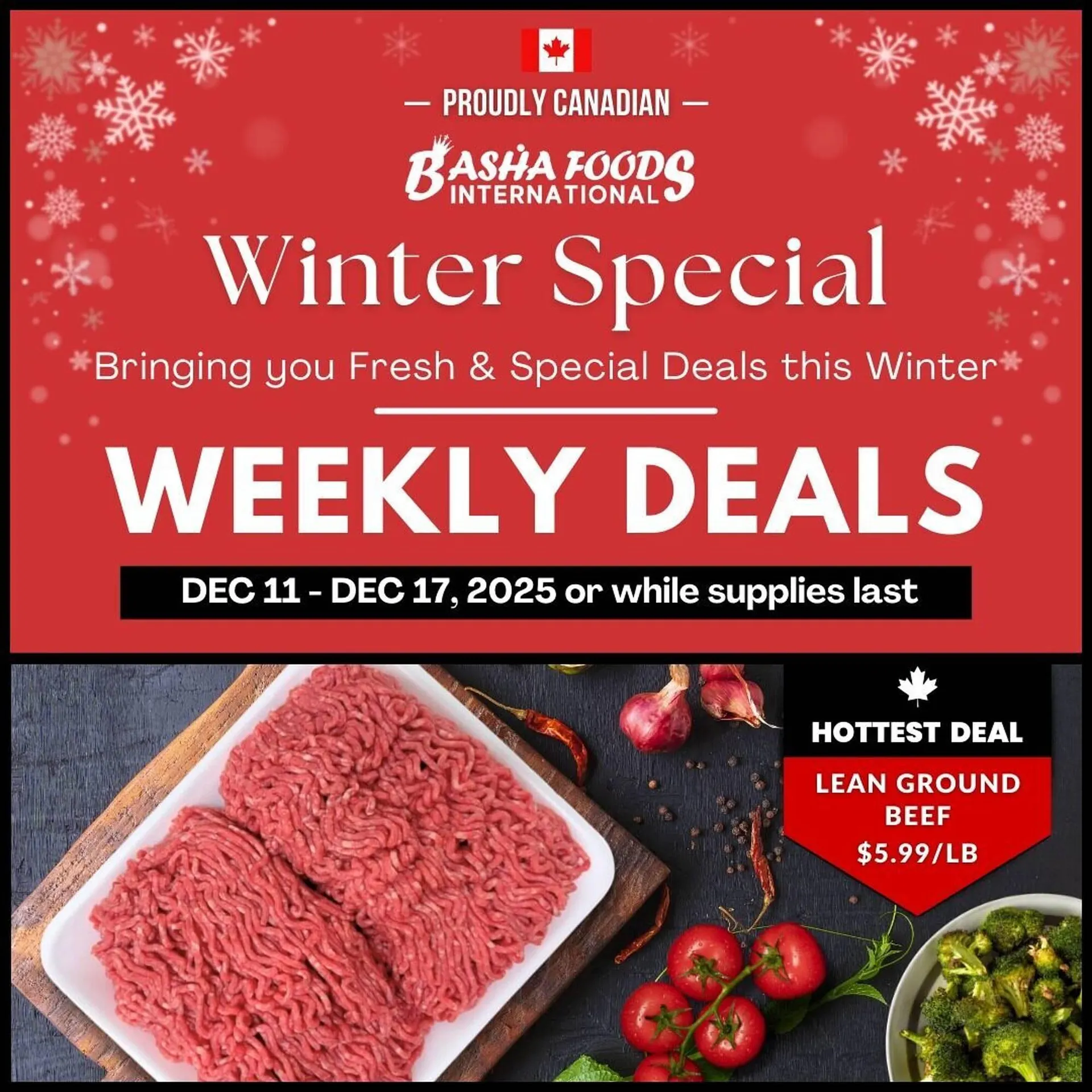 Basha Foods flyer from December 12 to December 19 2025 - flyer page 1