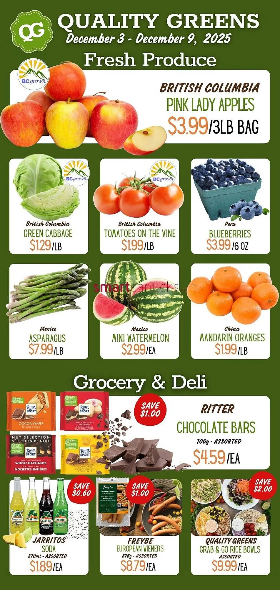 Quality Greens flyer from December 3 to December 9 2025 - flyer page 1