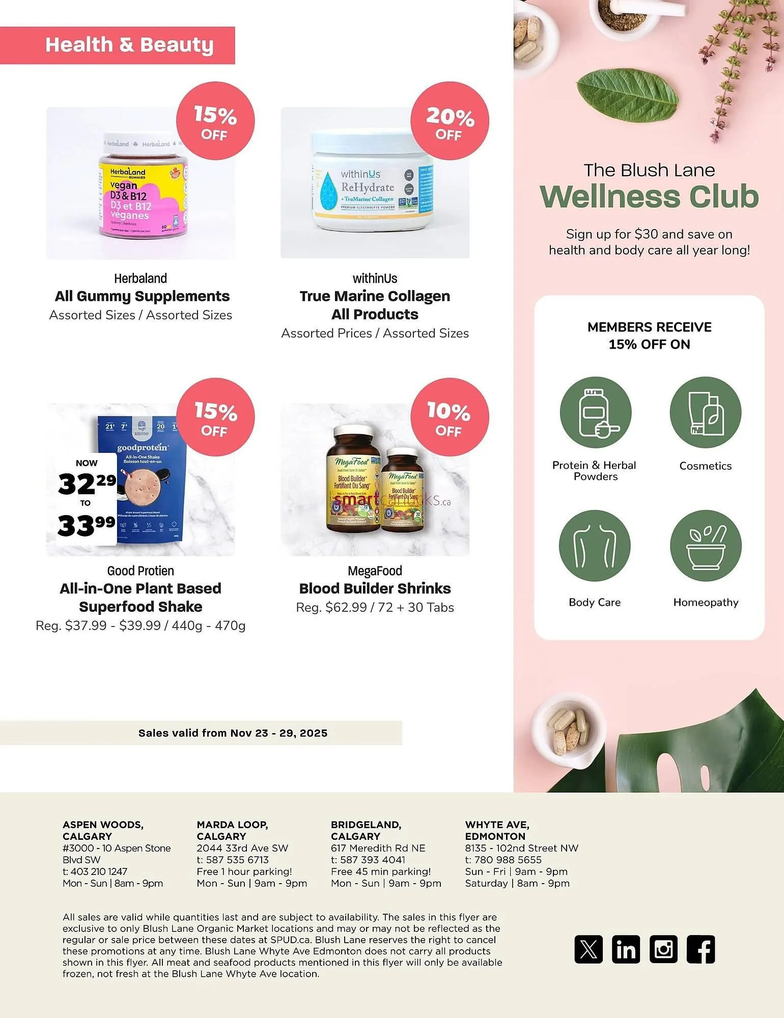 Blush Lane Organics flyer from November 23 to December 6 2025 - flyer page 5