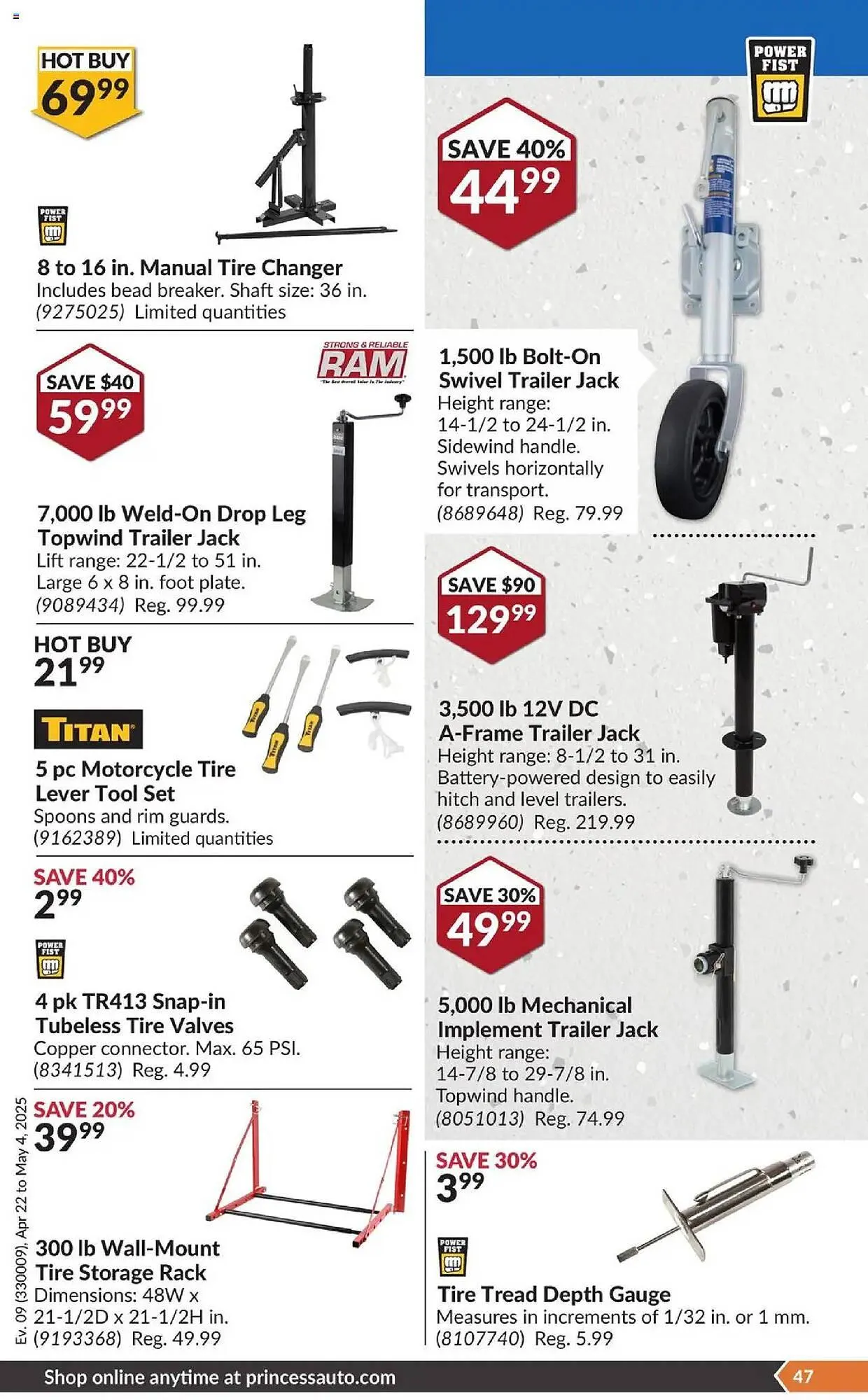 Princess Auto flyer from April 22 to May 4 2025 - flyer page 52