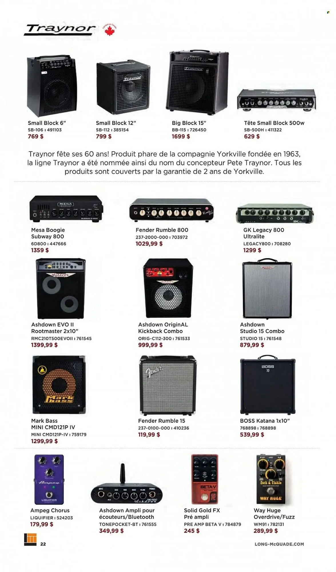 Long & McQuade flyer from November 3 to July 1 2024 - flyer page 22