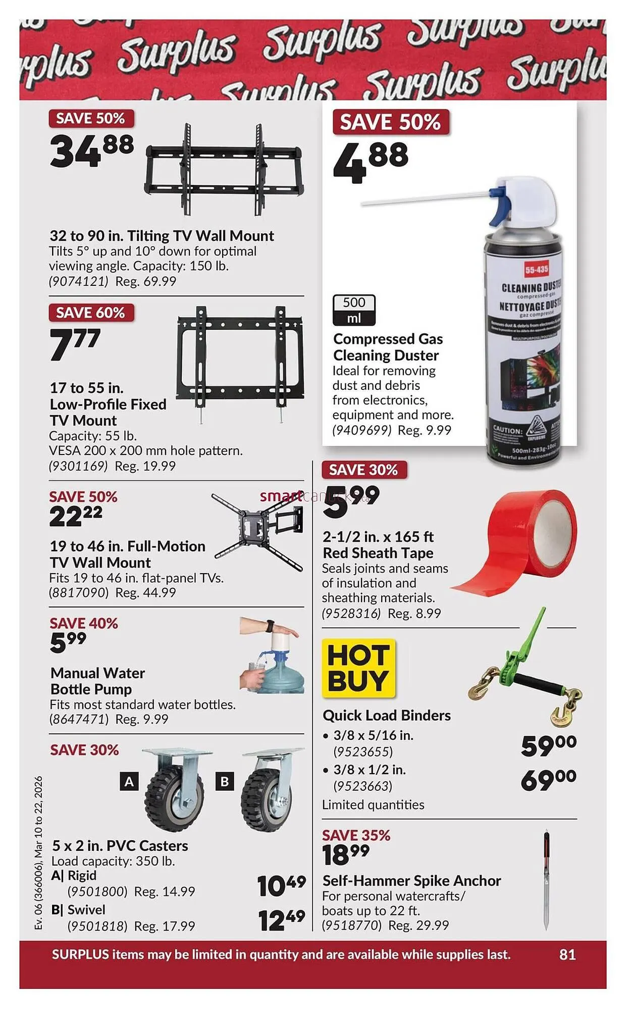 Princess Auto flyer from March 10 to March 22 2026 - flyer page 86