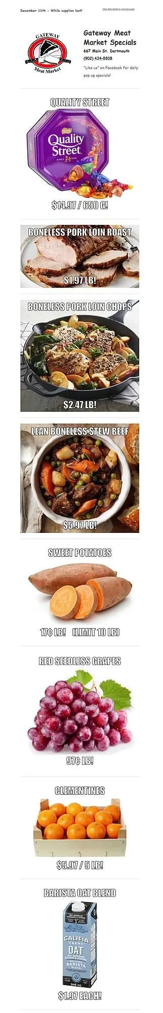 Grocery Gateway flyer from December 11 to December 17 2025 - flyer page 1