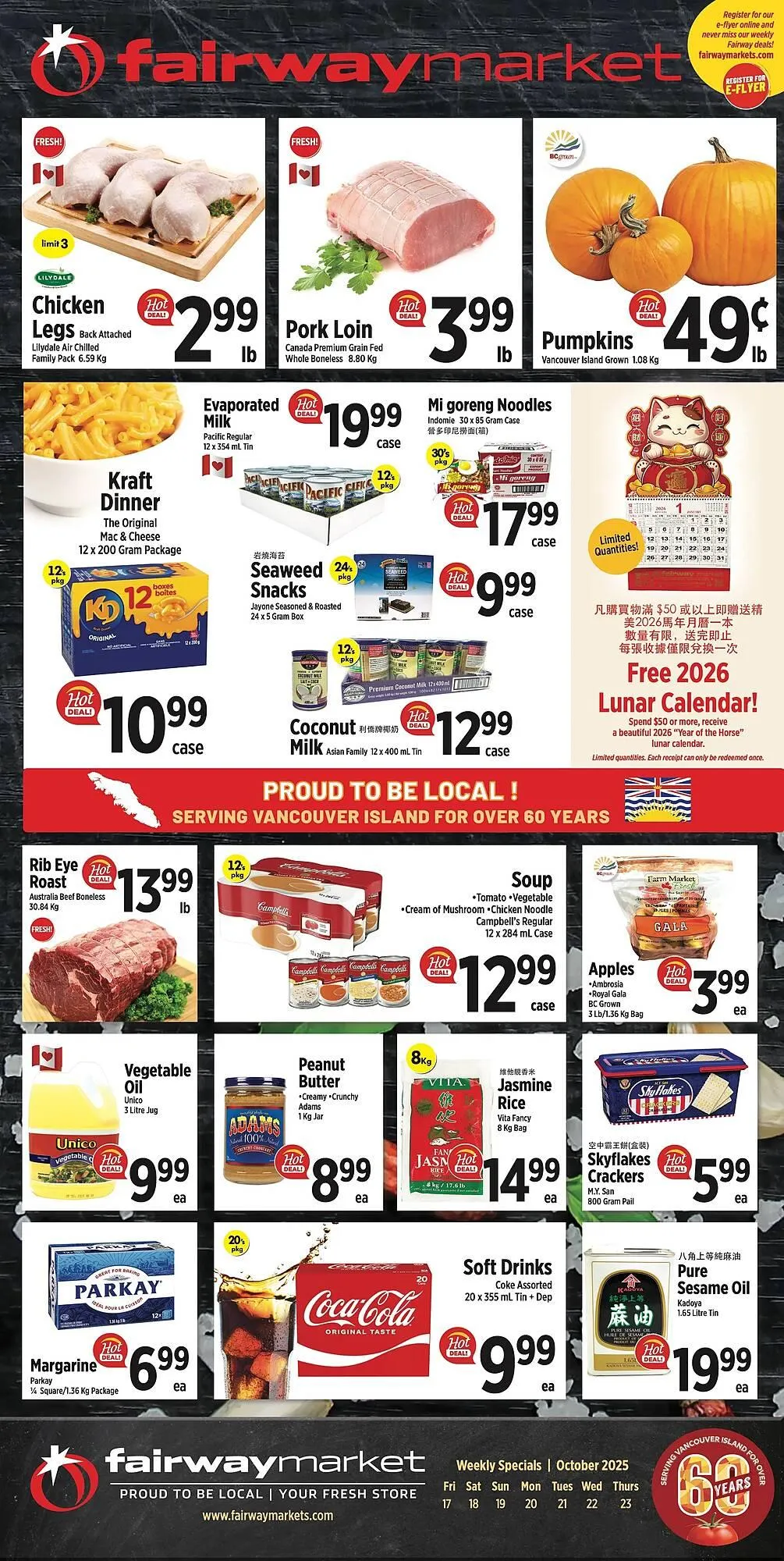 Fairway Market Canada flyer from October 17 to October 23 2025 - flyer page 1