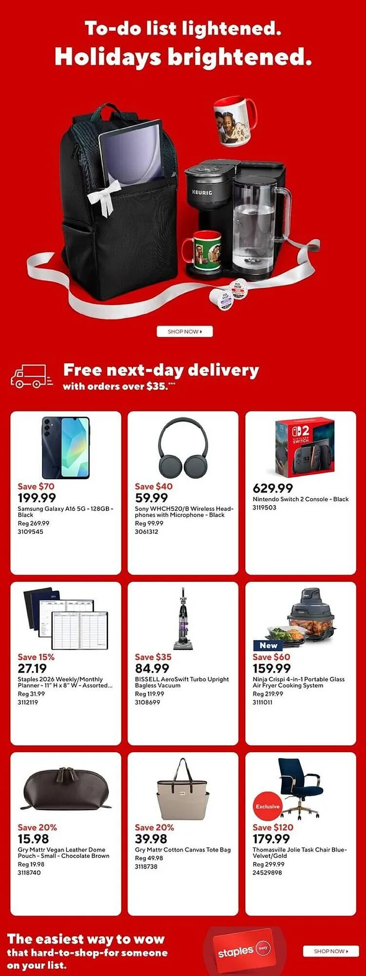 Staples flyer from November 7 to November 14 2025 - flyer page 4