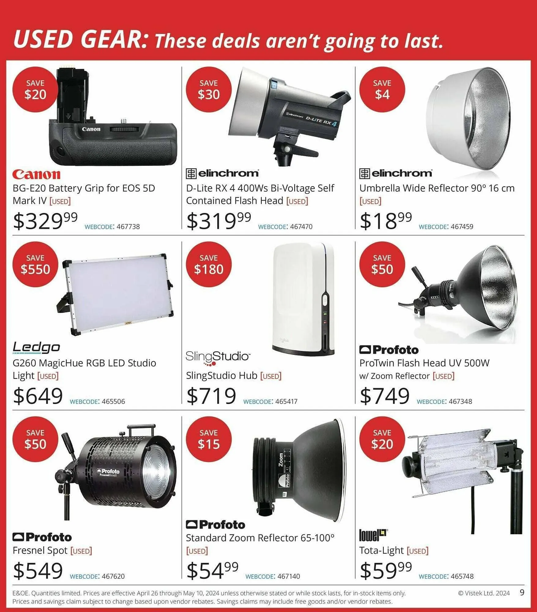 Vistek flyer from April 26 to May 3 2024 - flyer page 9