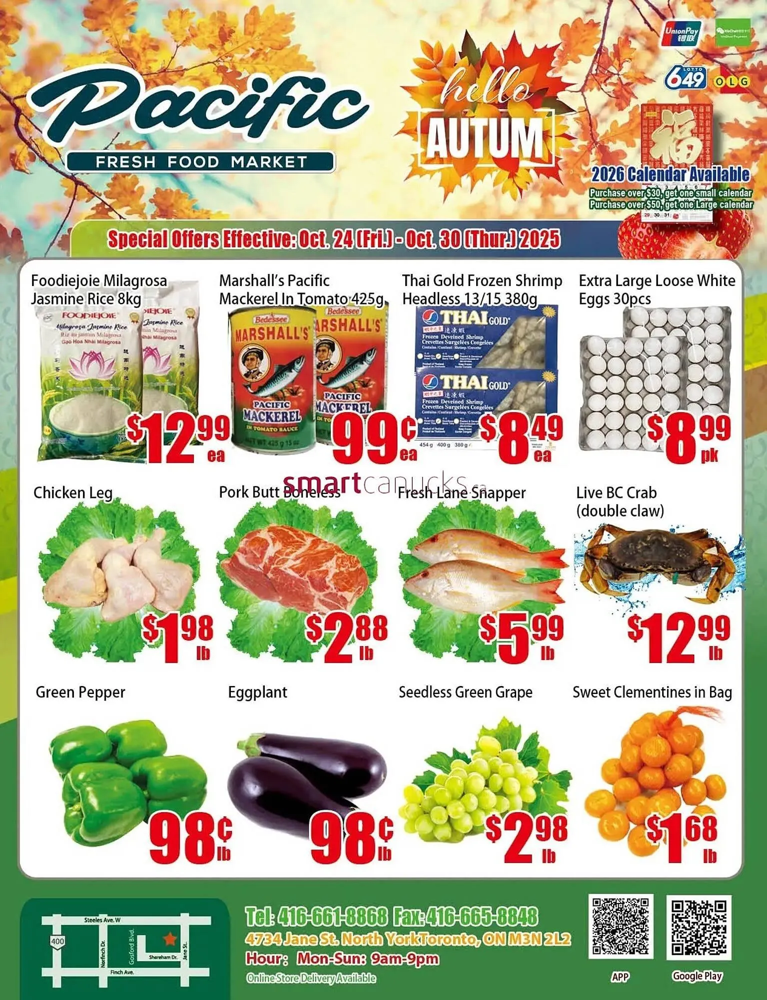 New Pacific Supermarket flyer from October 24 to October 30 2025 - flyer page 1