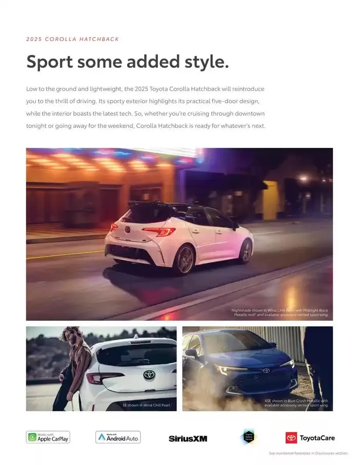 Toyota Corolla Hatchback from February 11 to February 11 2026 - flyer page 2