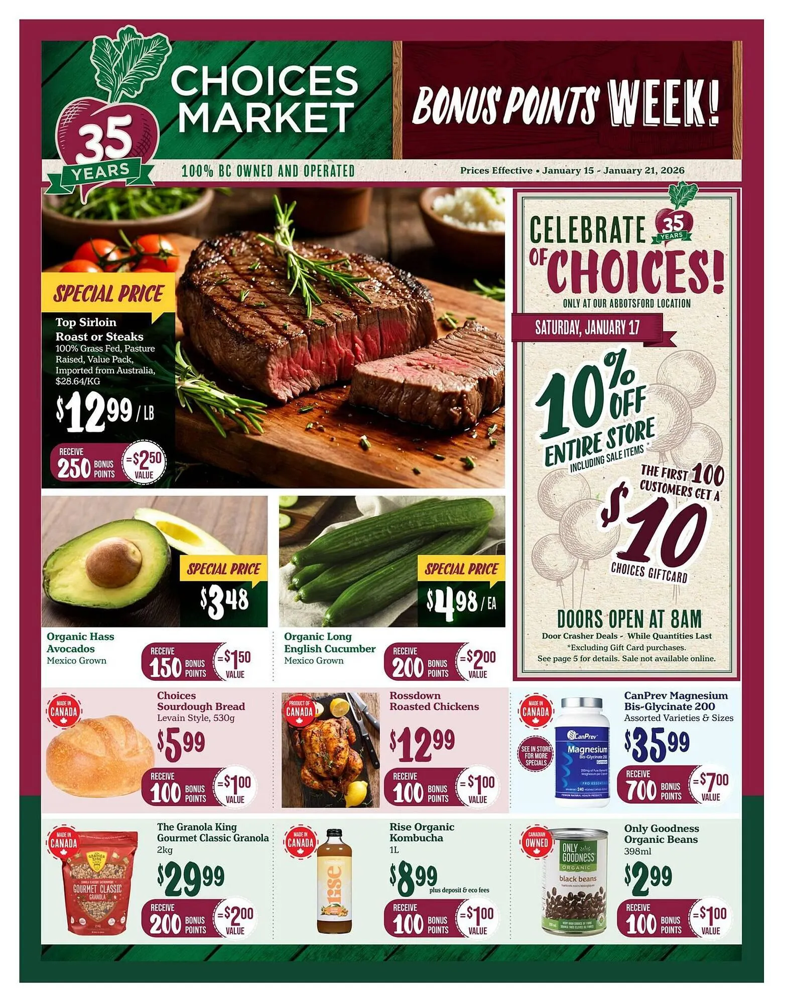 Choices Market flyer from January 15 to January 21 2026 - flyer page 1