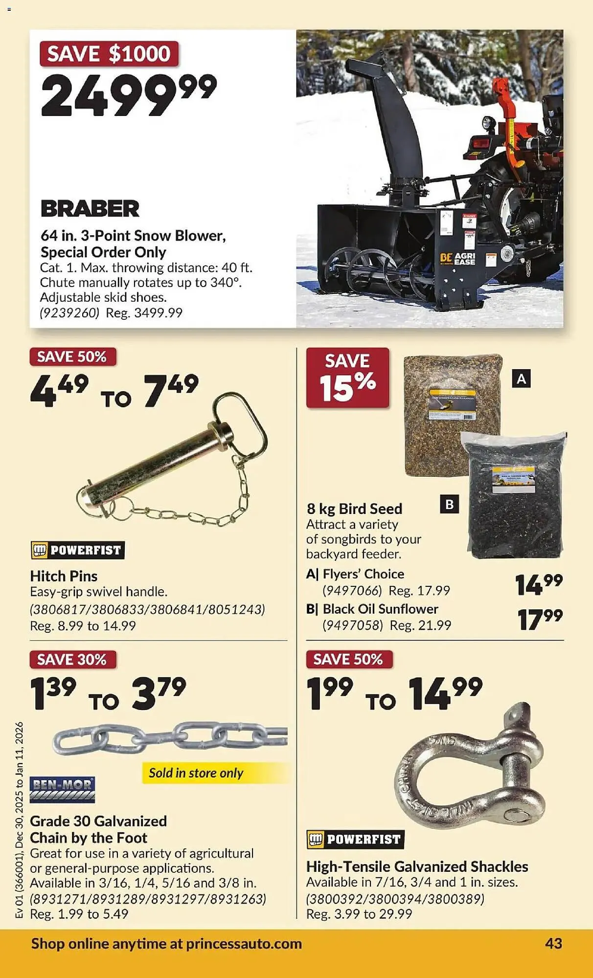 Princess Auto flyer from December 30 to January 11 2026 - flyer page 48