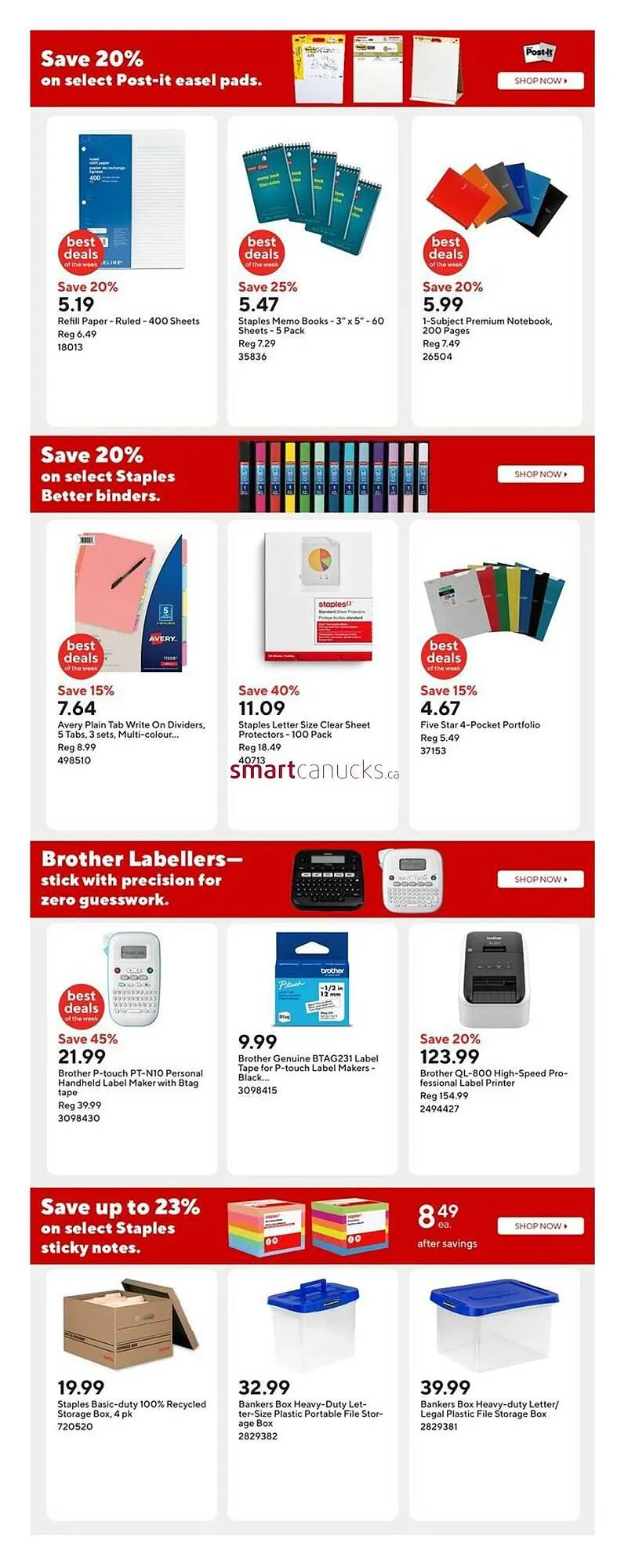 Staples flyer from September 12 to September 18 2025 - flyer page 10