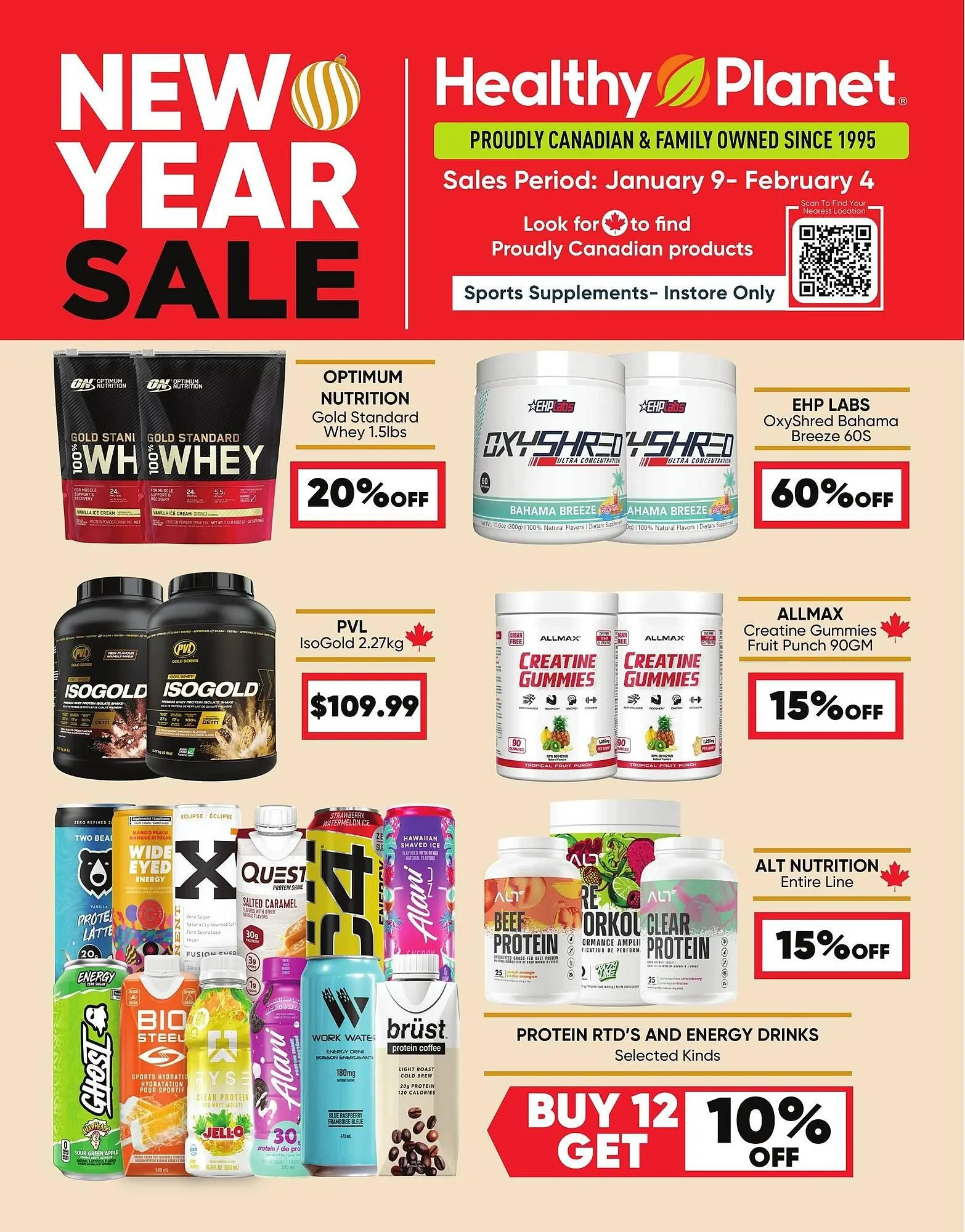 Healthy Planet flyer from January 9 to February 5 2026 - flyer page 1